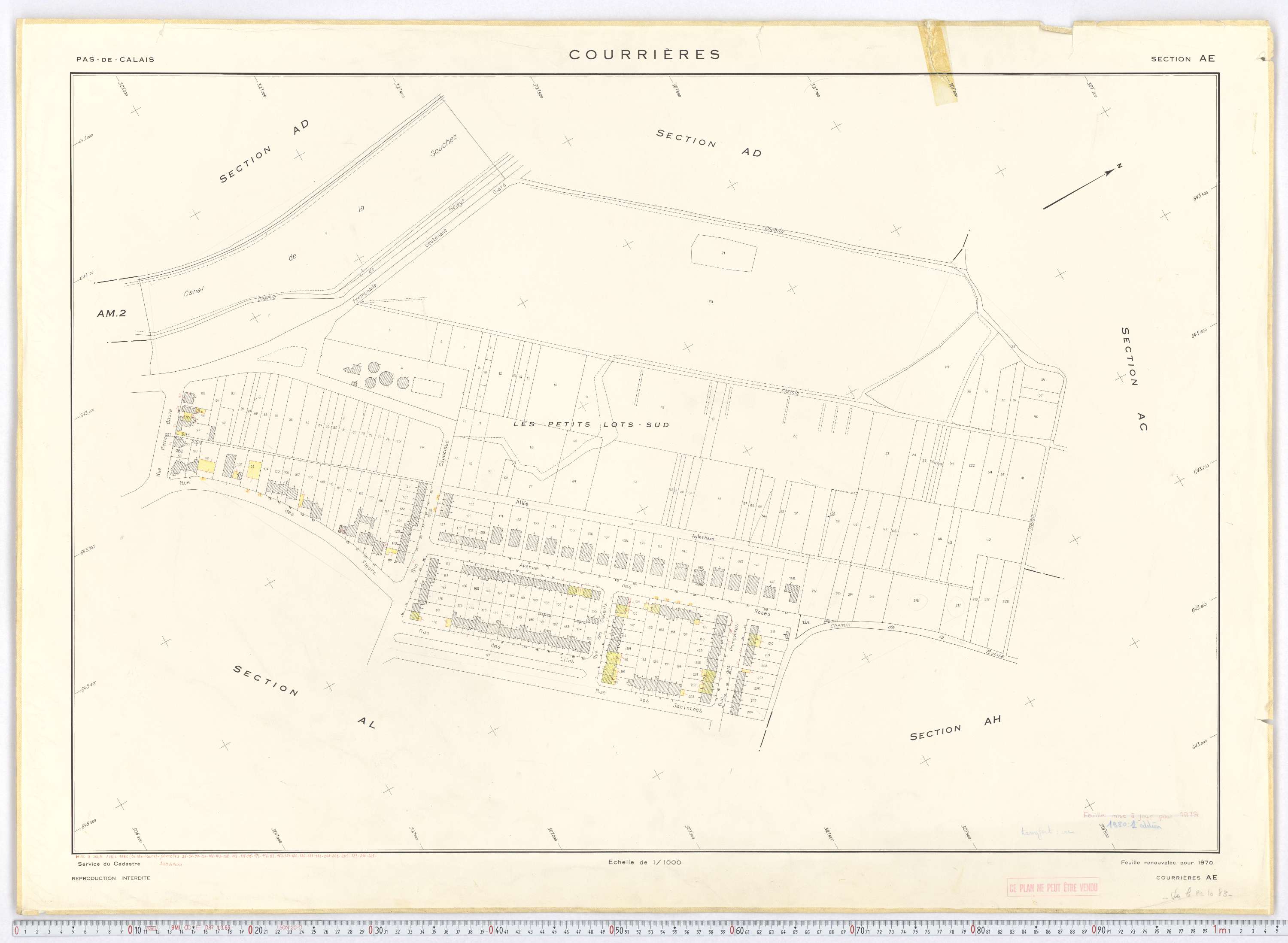 Courrières - Section AE.