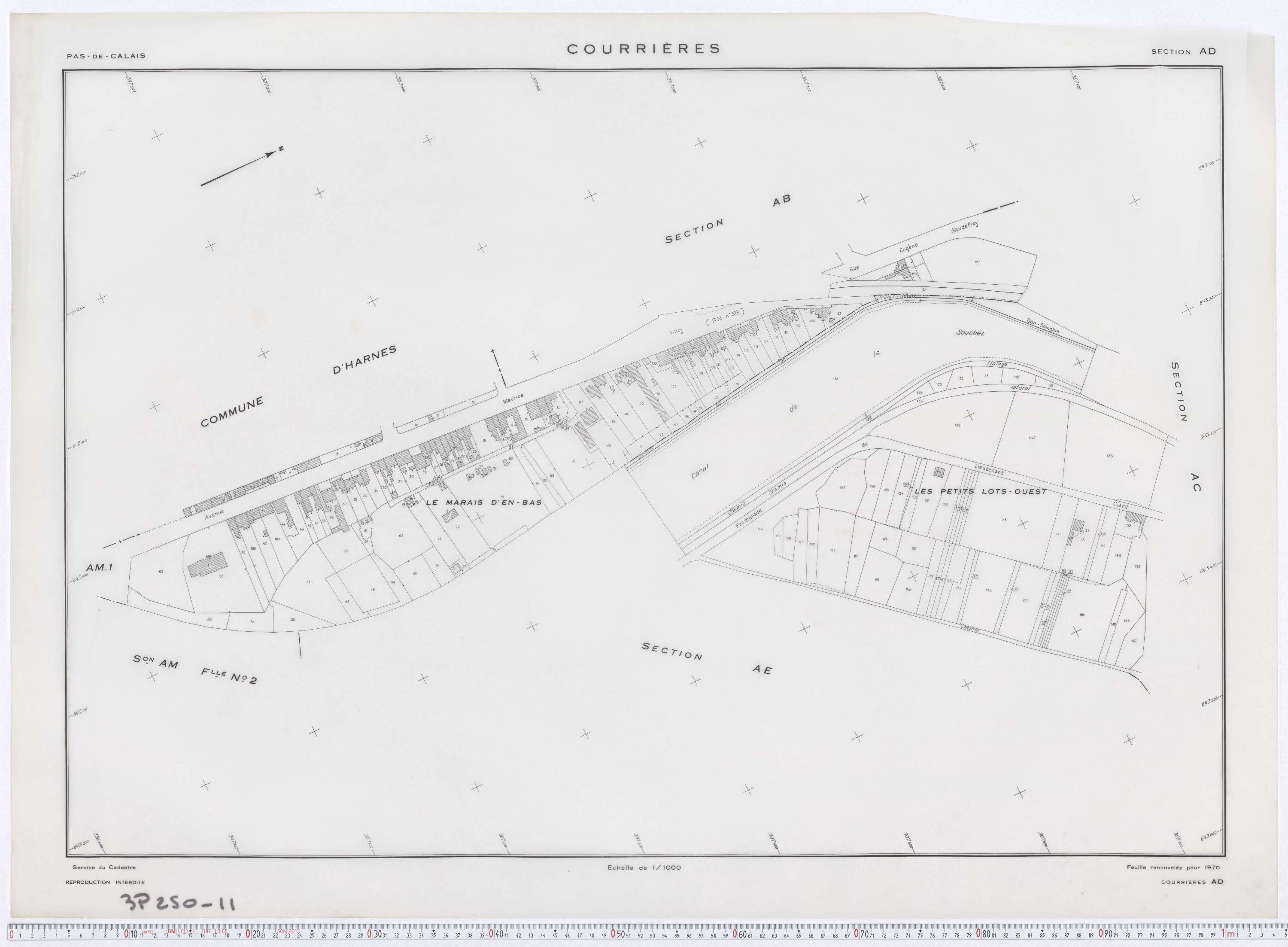 Courrières - Section AD.