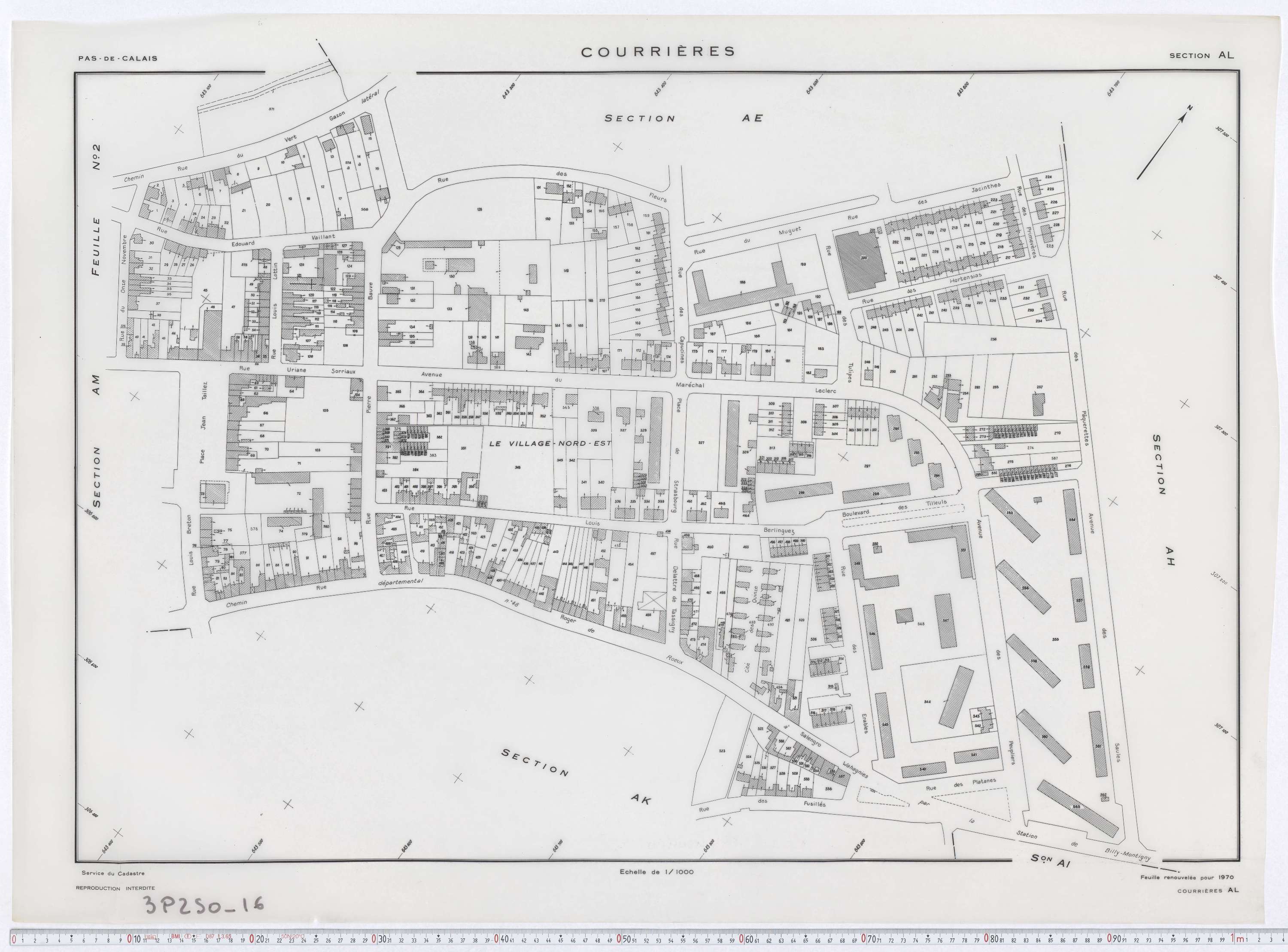 Courrières - Section AL.