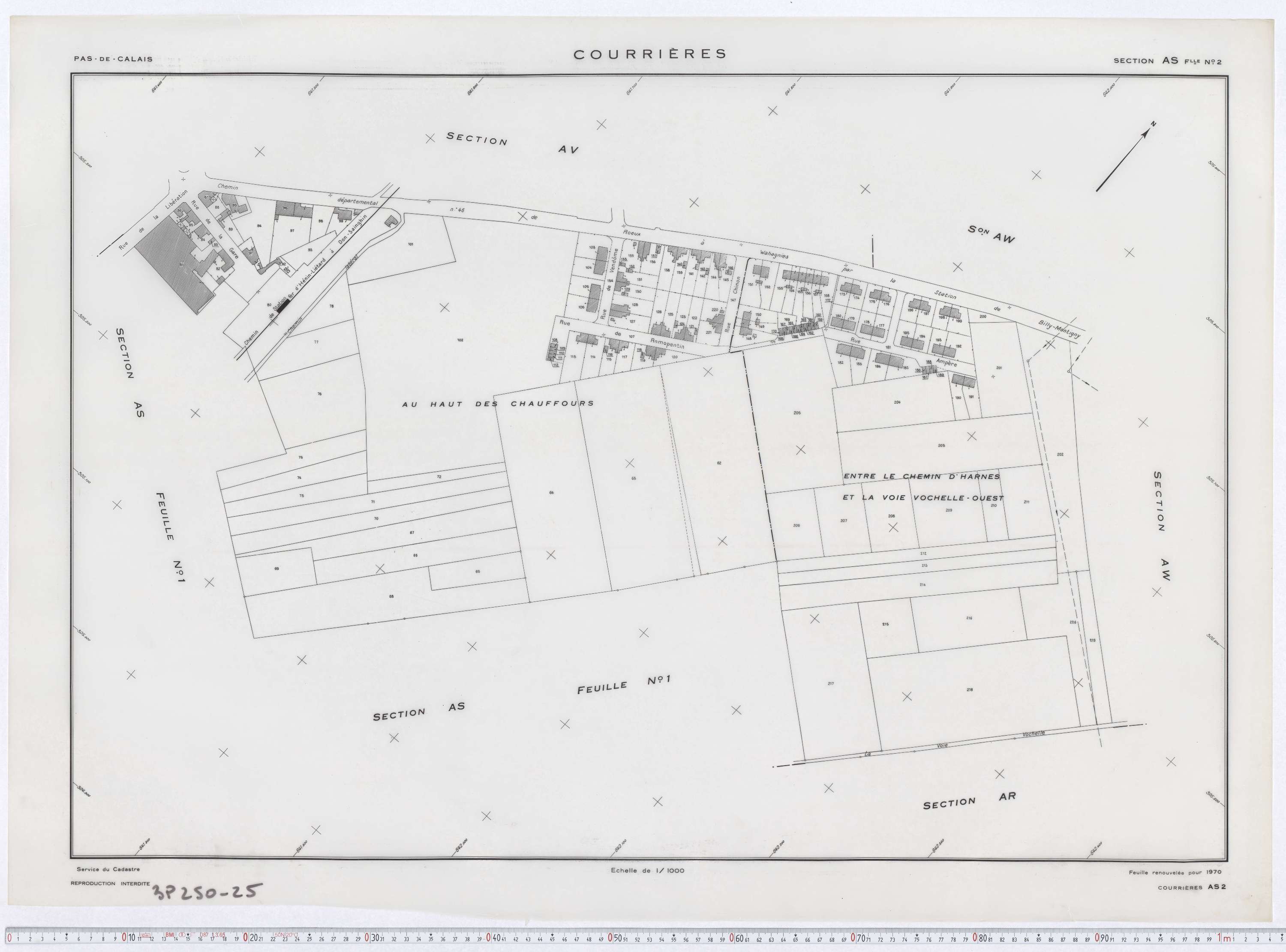 Courrières - Section AS, feuille 2.