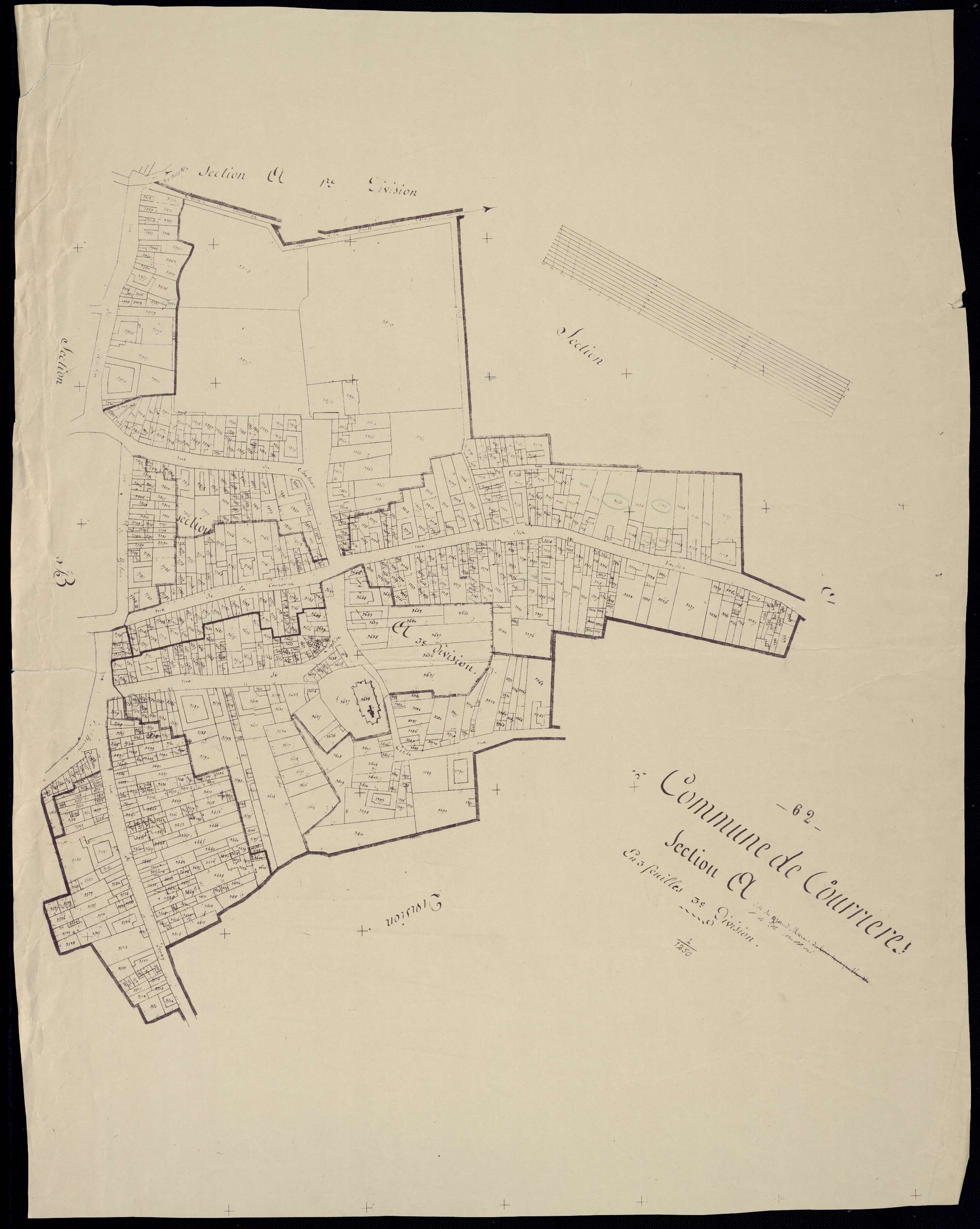 Courrières - Section A, 3e feuille