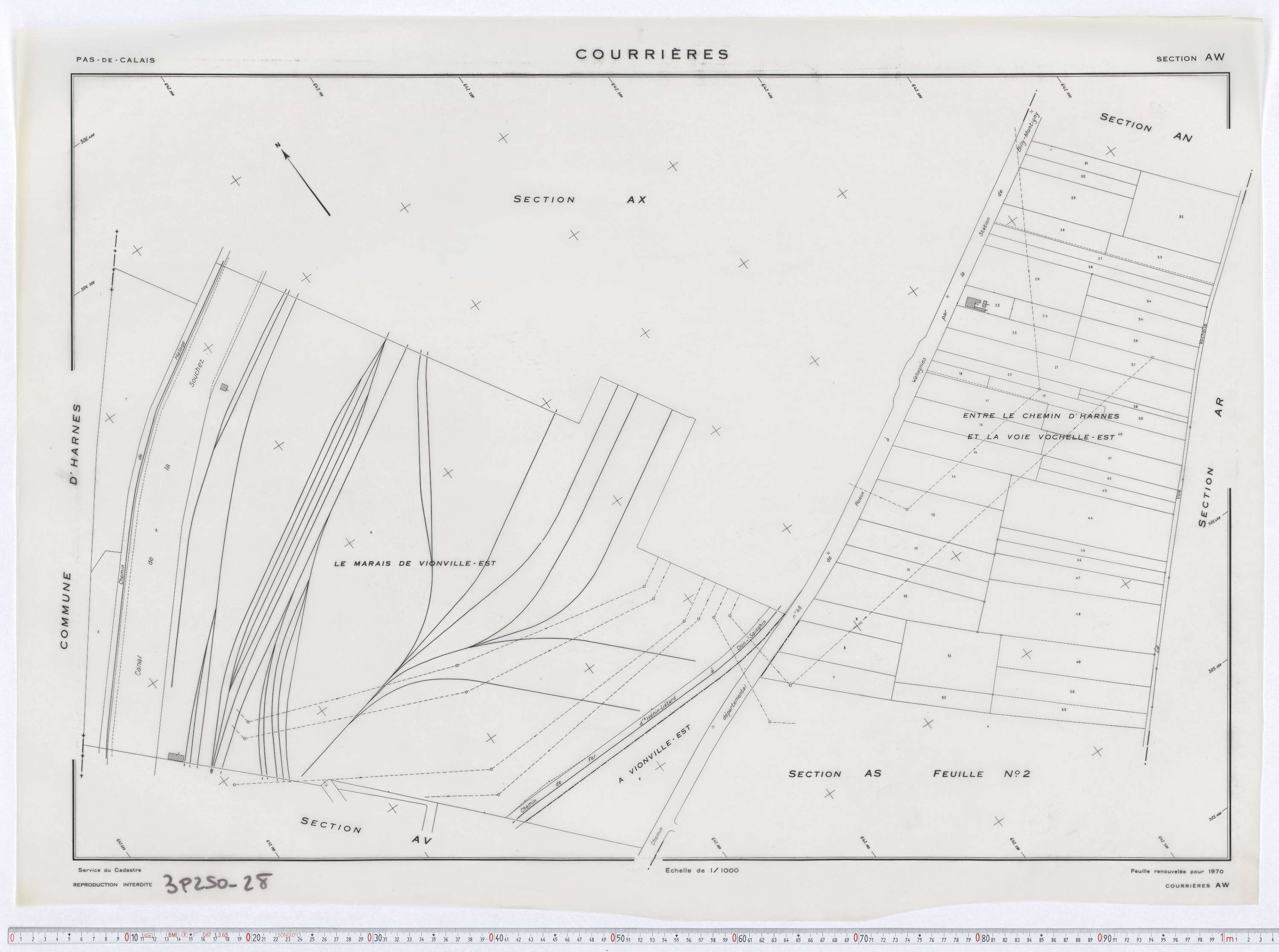 Courrières - Section AW.