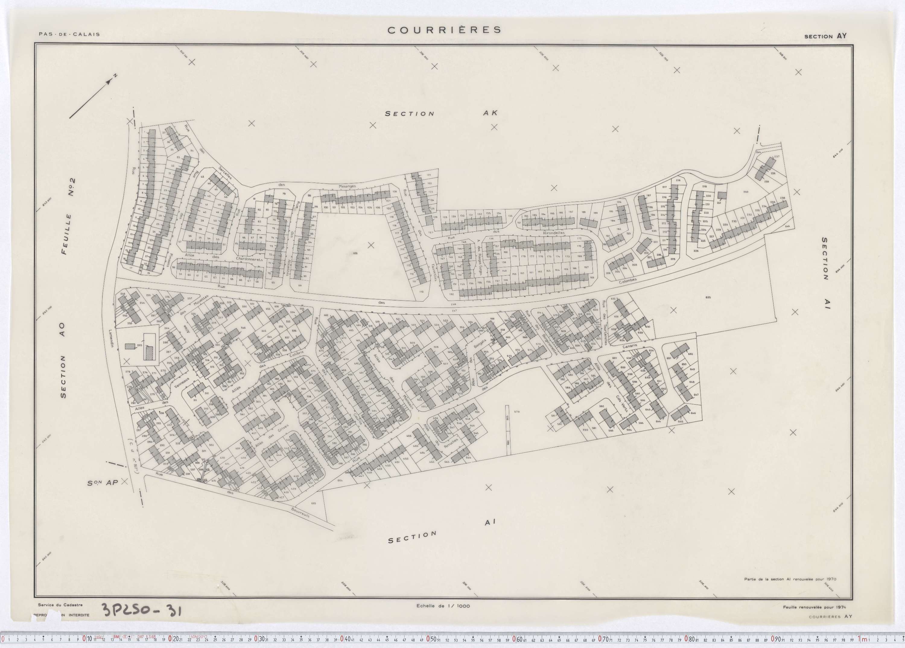 Courrières - Section AY.