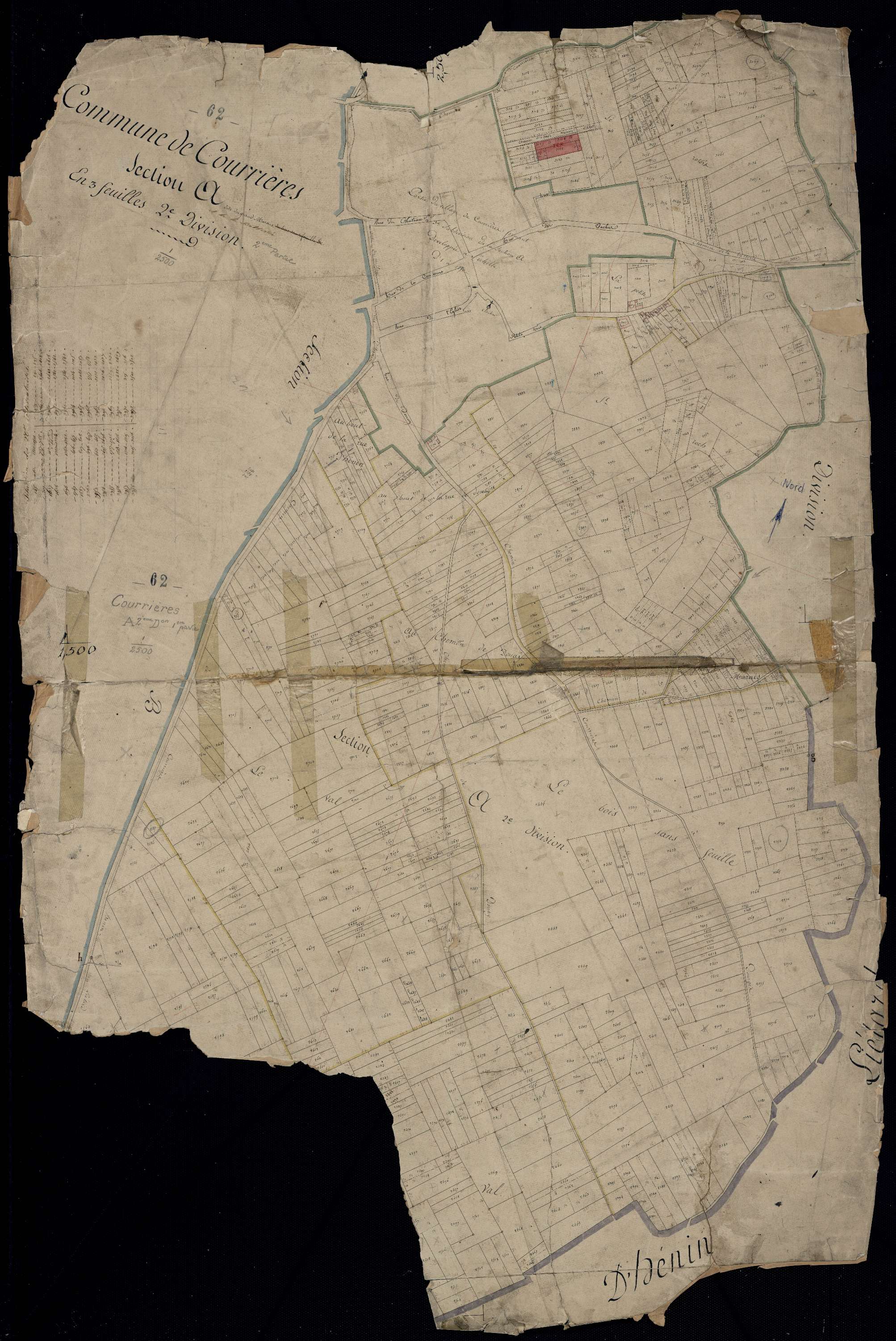 Courrières - Section A, 2e feuille