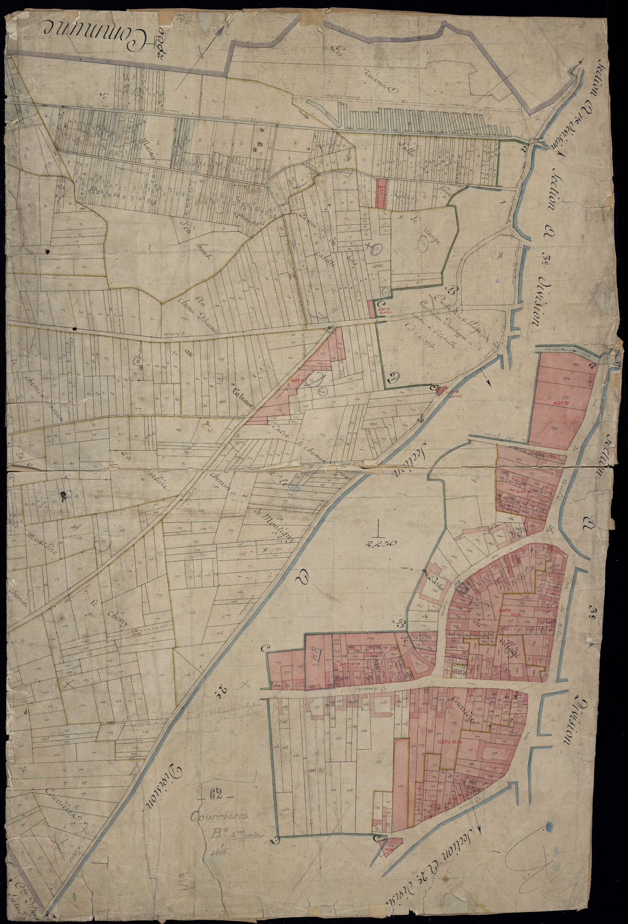 Courrières - Section B, 2e feuille
