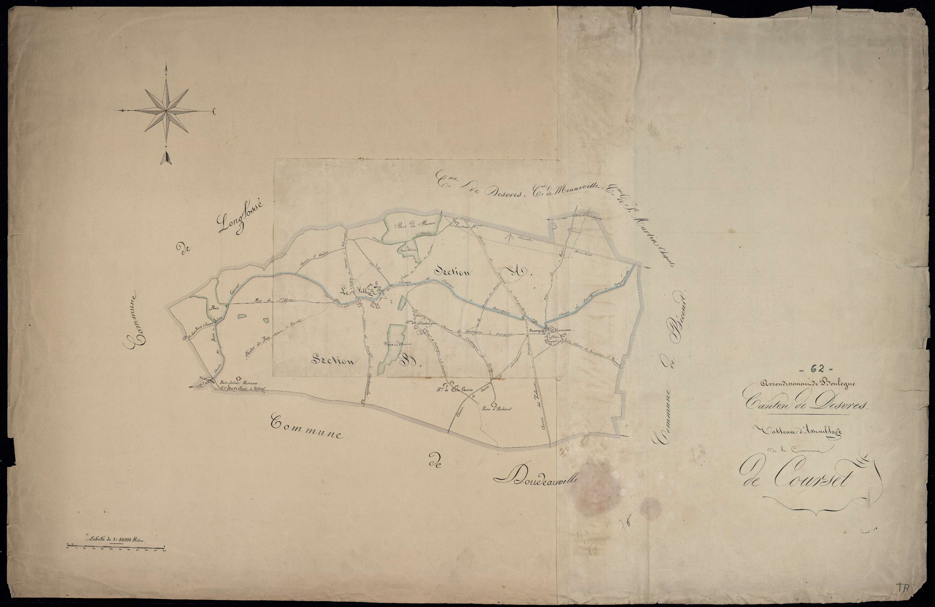 Courset - Tableau d'assemblage