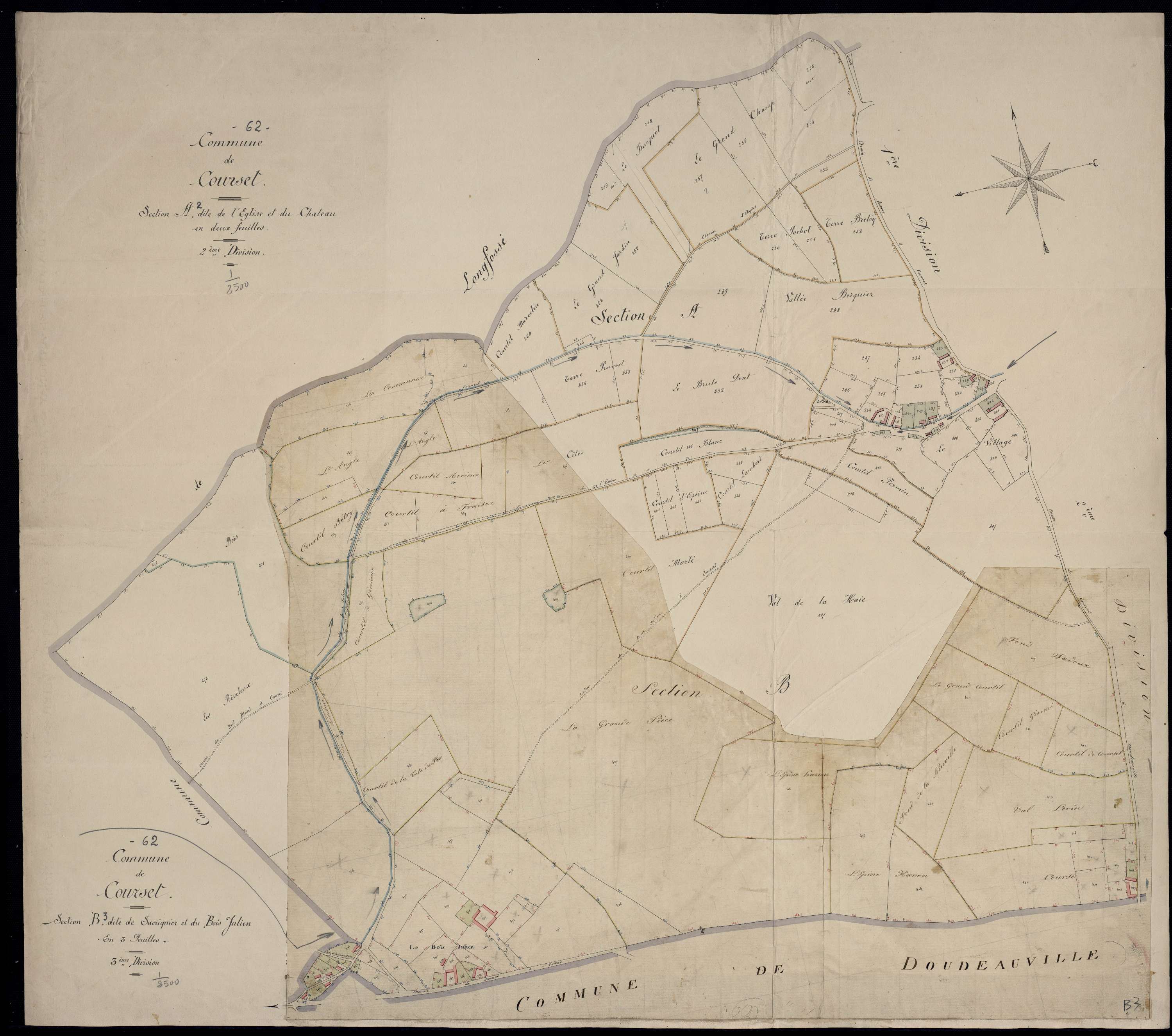 Courset - Section A, 2e feuille