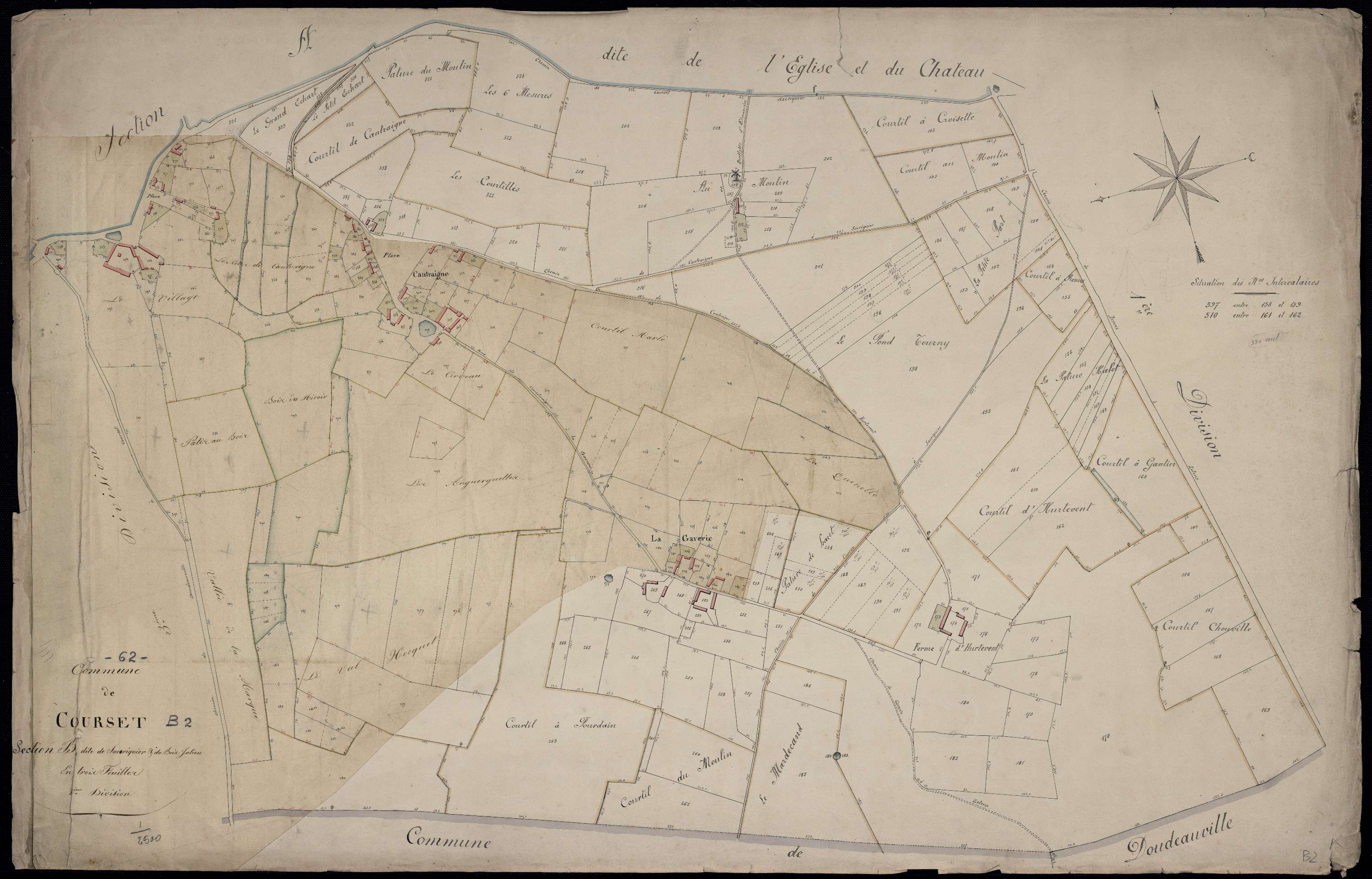 Courset - Section B, 2e feuille