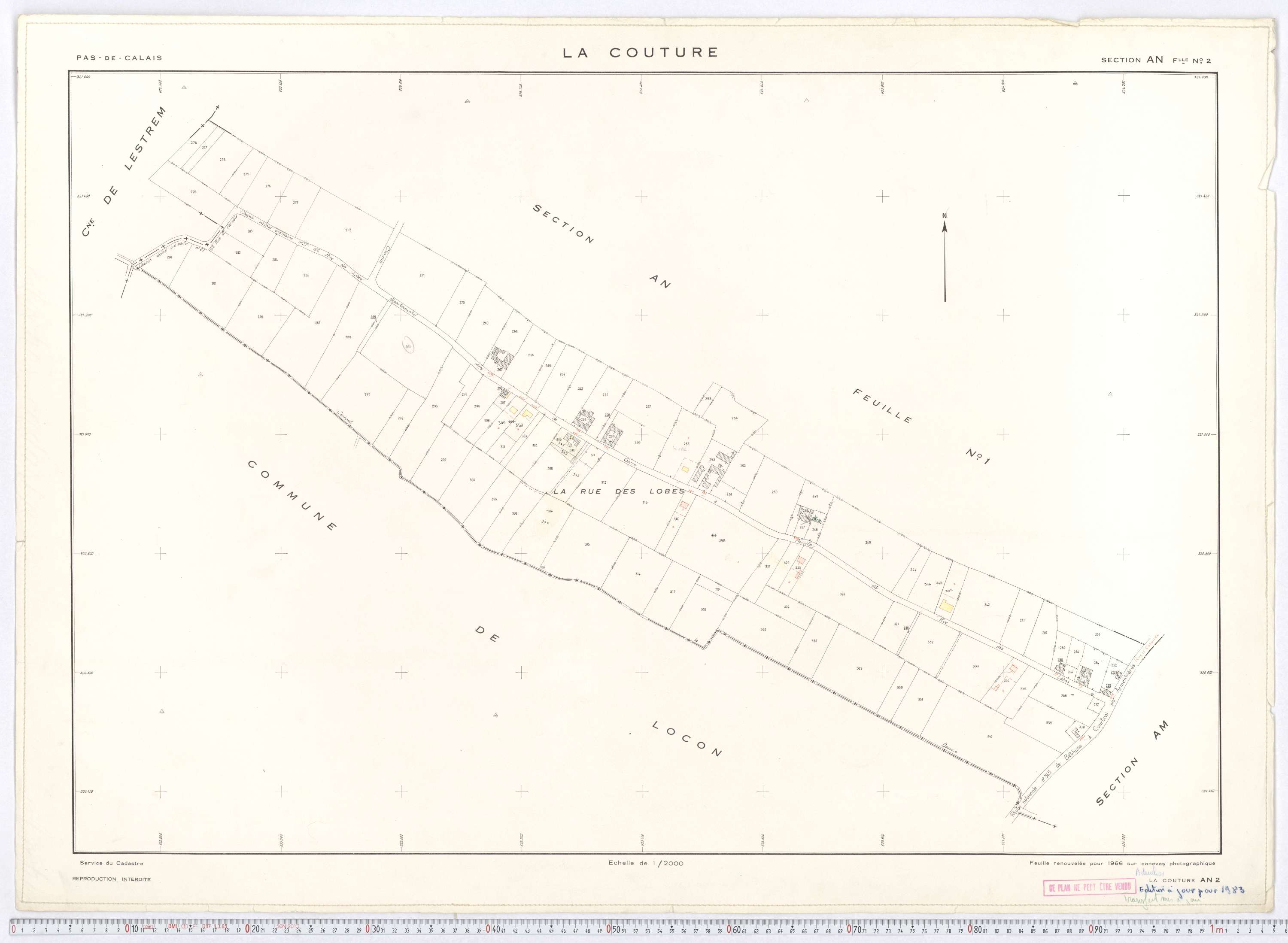 La Couture - Section AN, feuille 2.