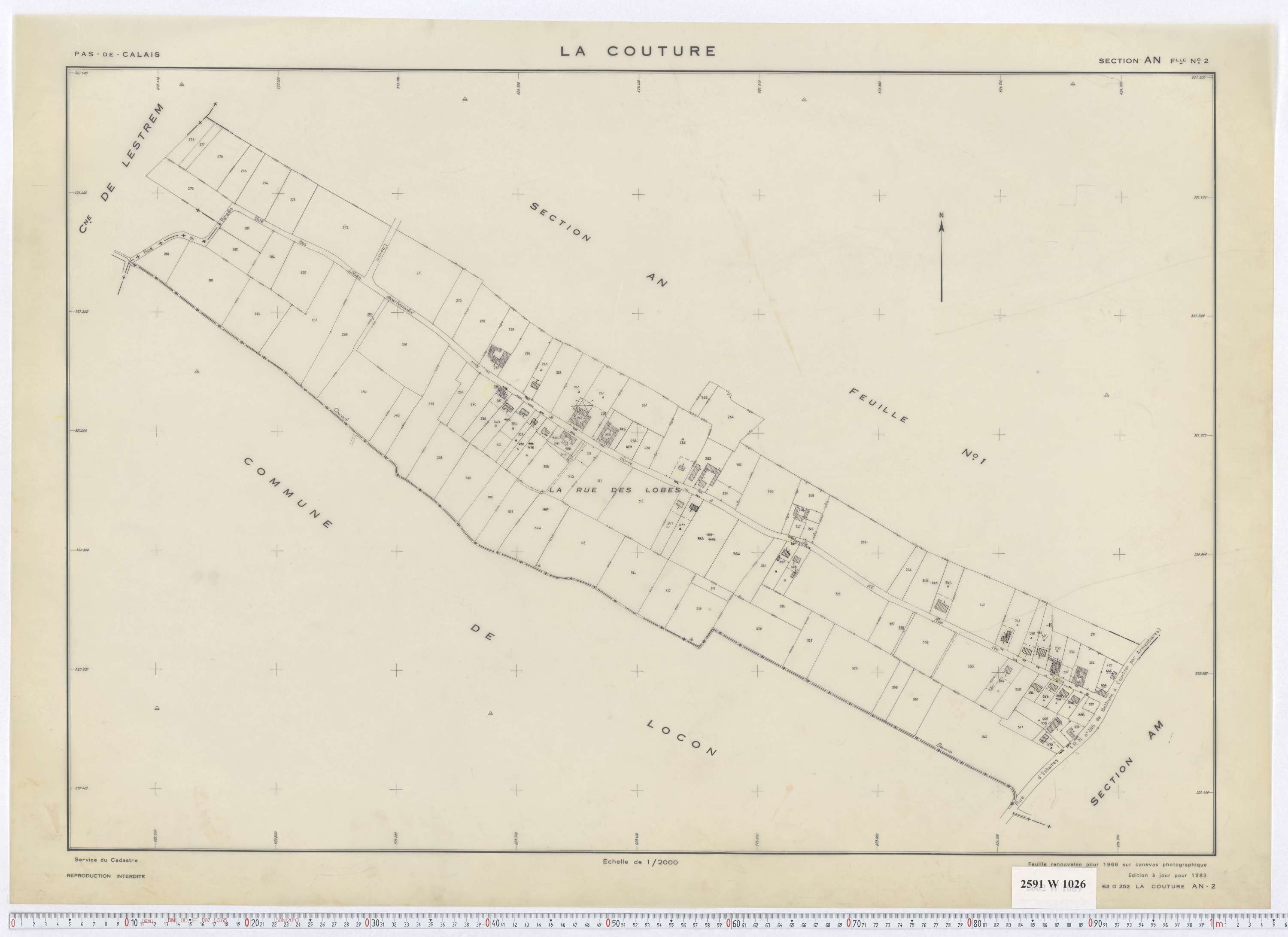 La Couture - Section AN, feuille 2.
