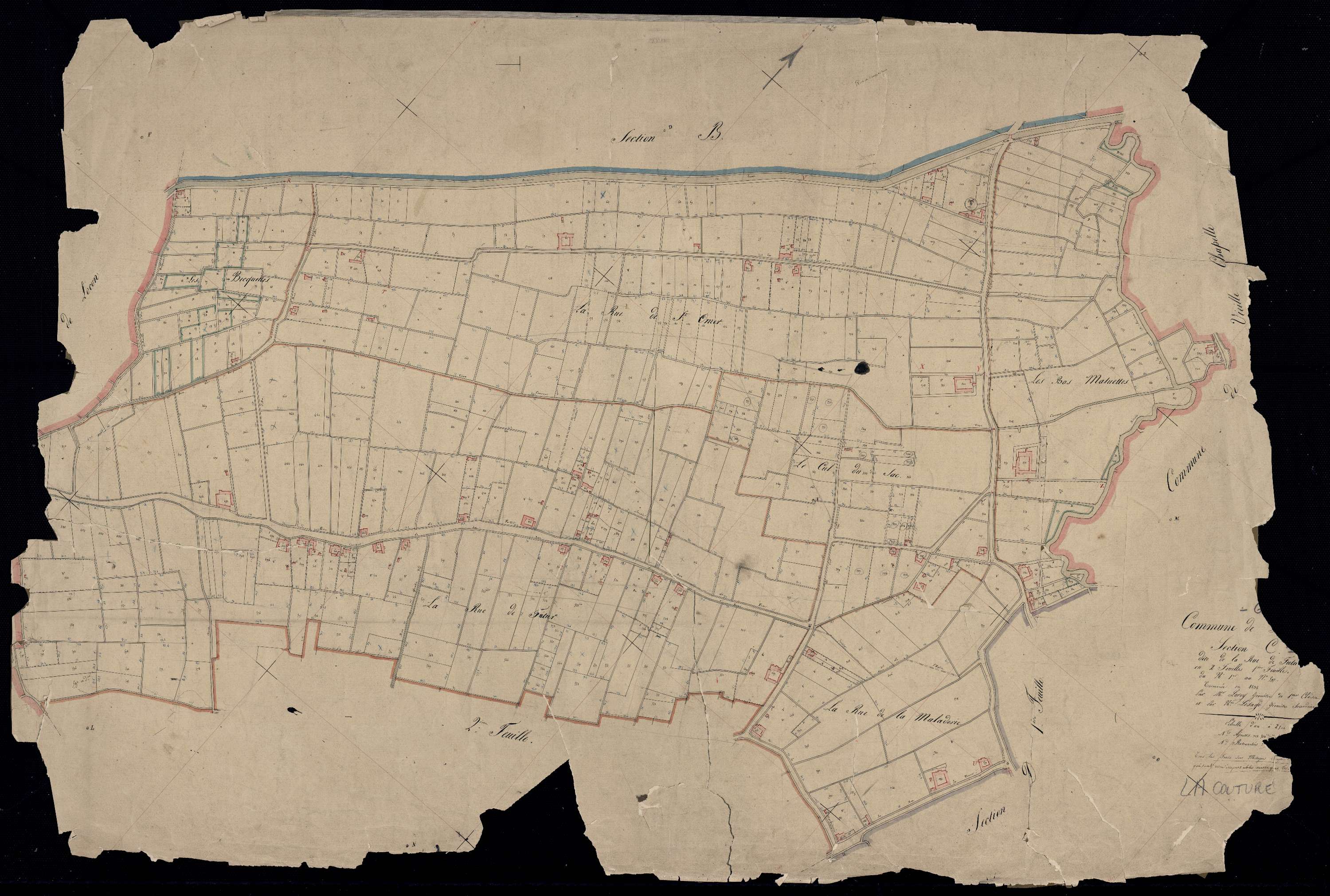 La Couture - Section C, 1re feuille