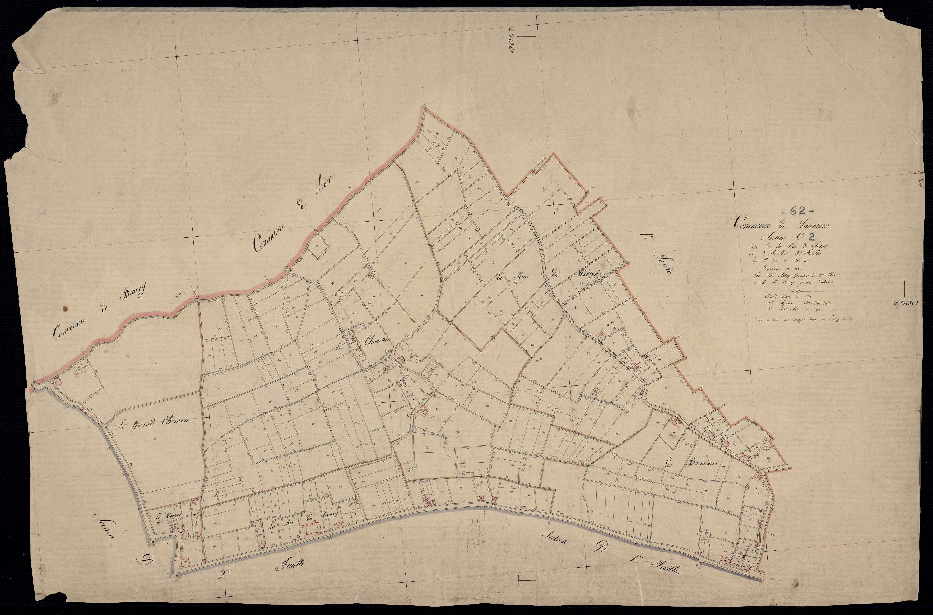 La Couture - Section C, 2e feuille