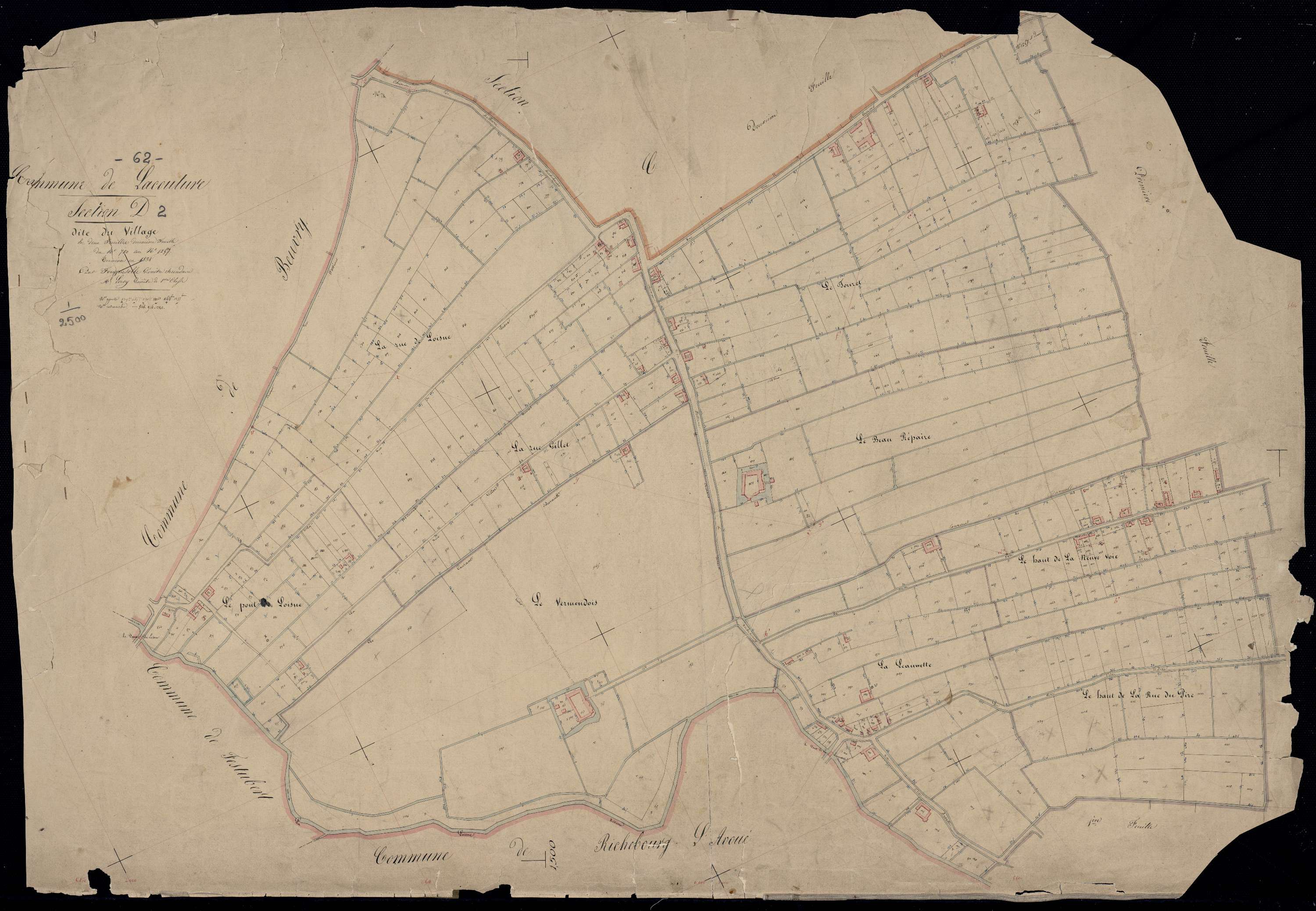 La Couture - Section D, 2e feuille