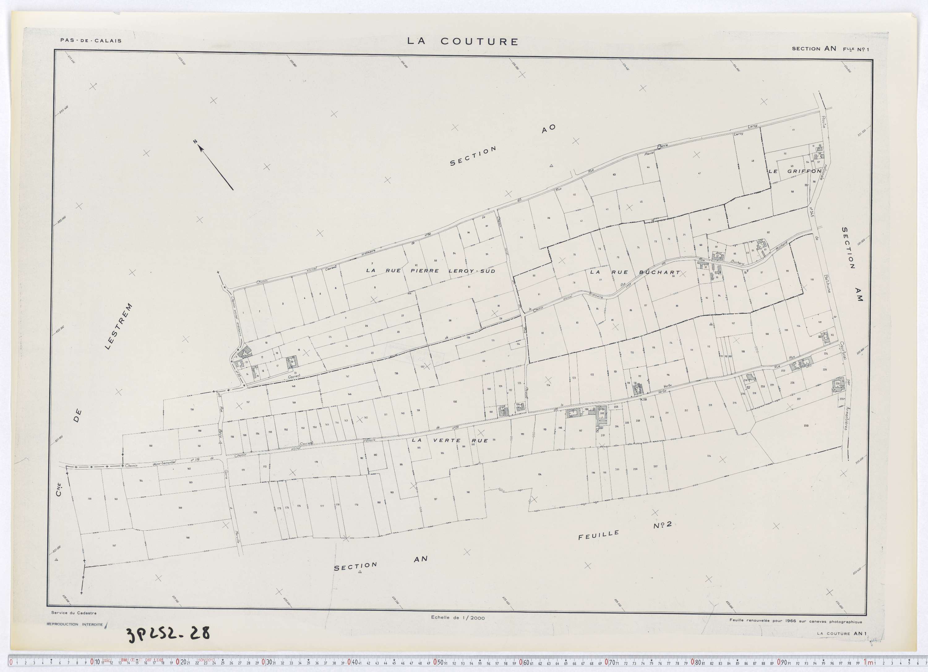 La Couture - Section AN, feuille 1.