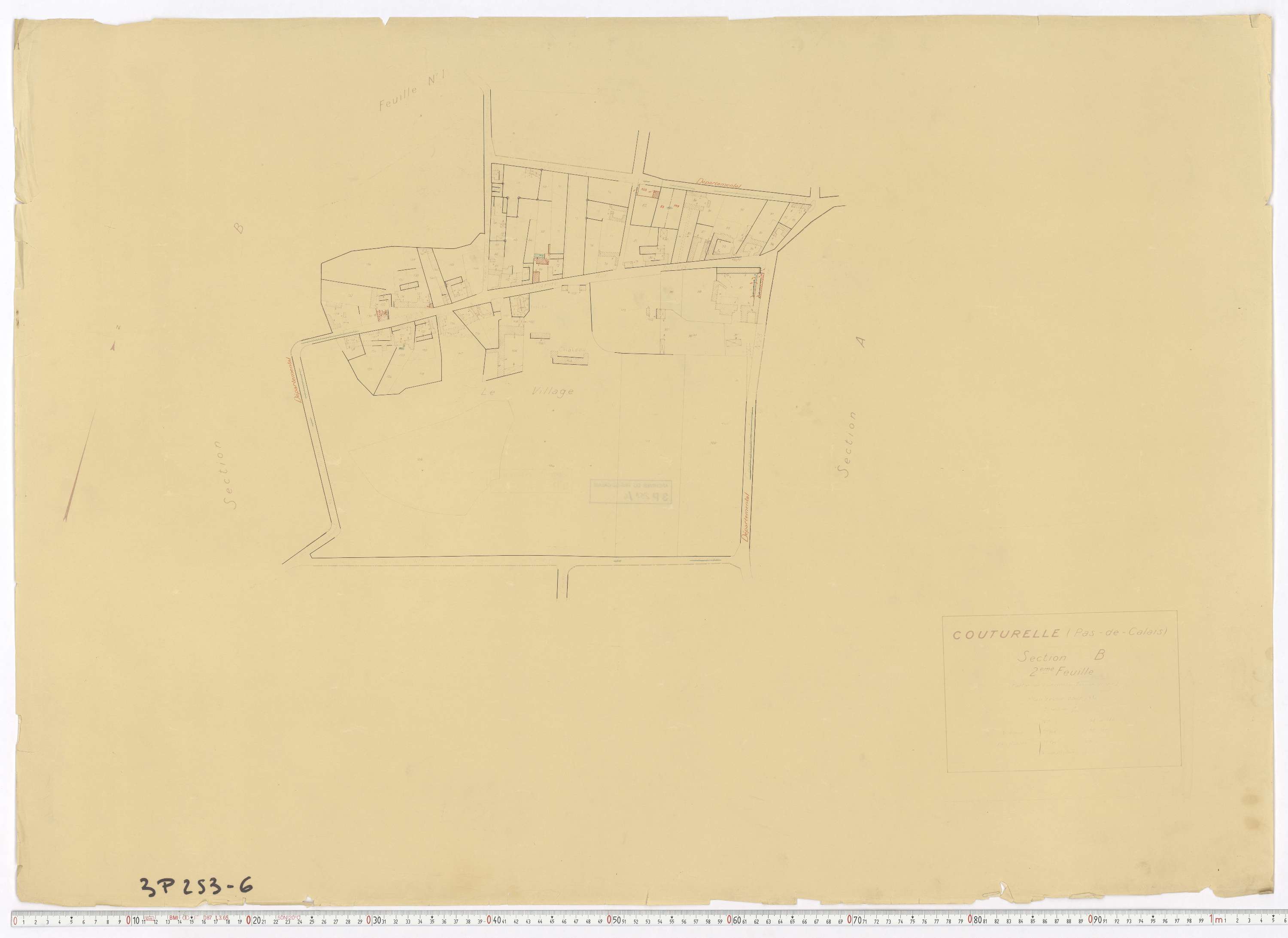Couturelle - Section B, feuille 2.