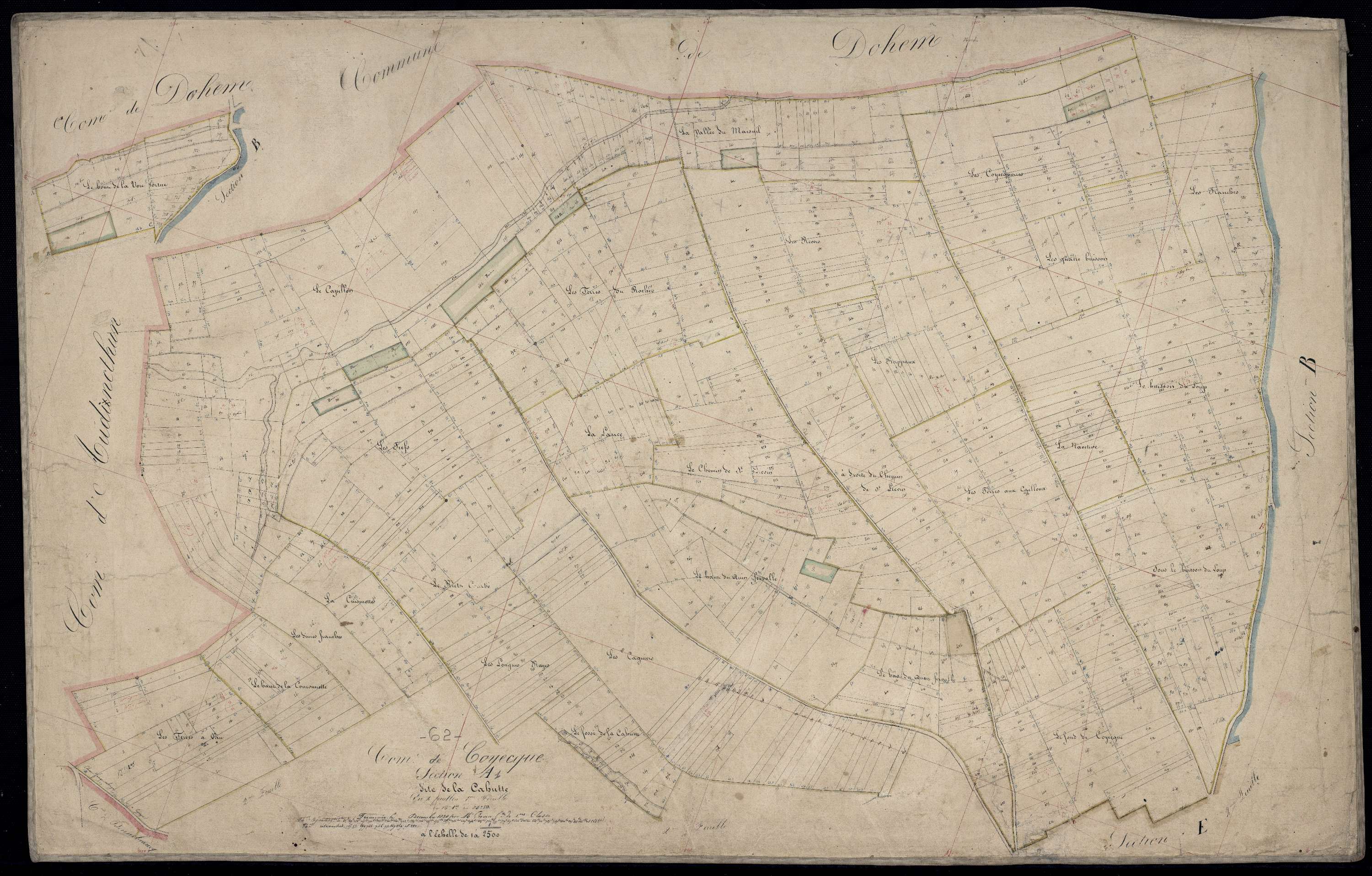 Coyecques - Section A, 1re feuille