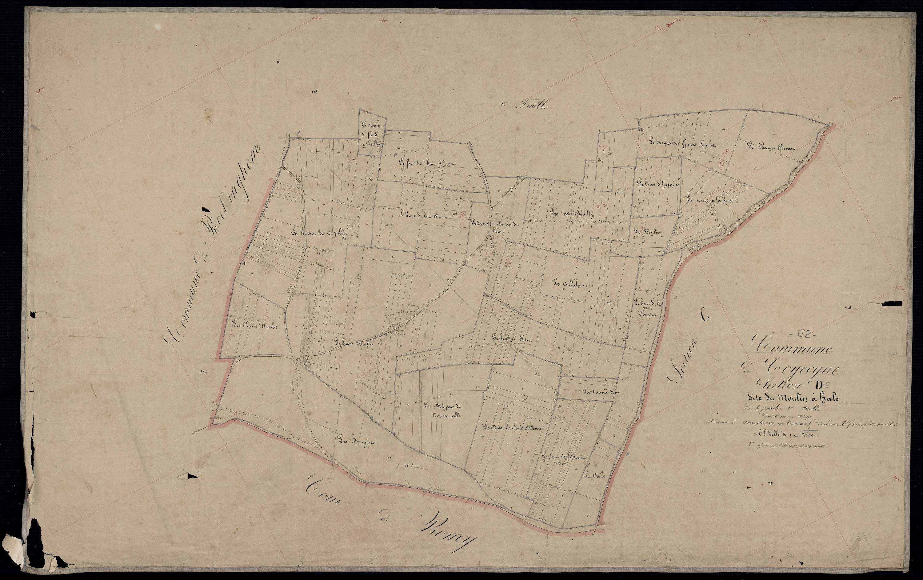 Coyecques - Section D, 2e feuille