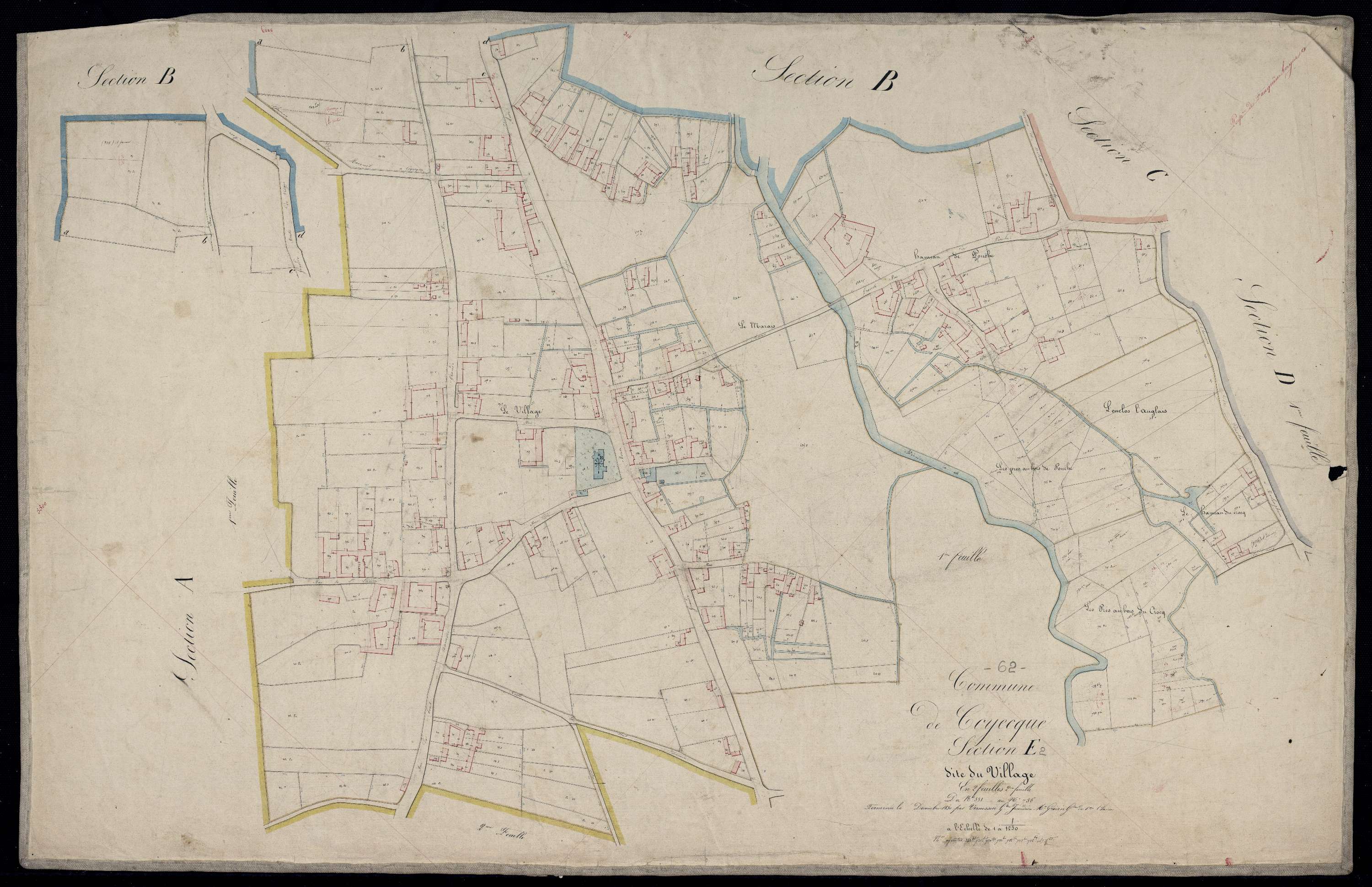 Coyecques - Section E, 2e feuille