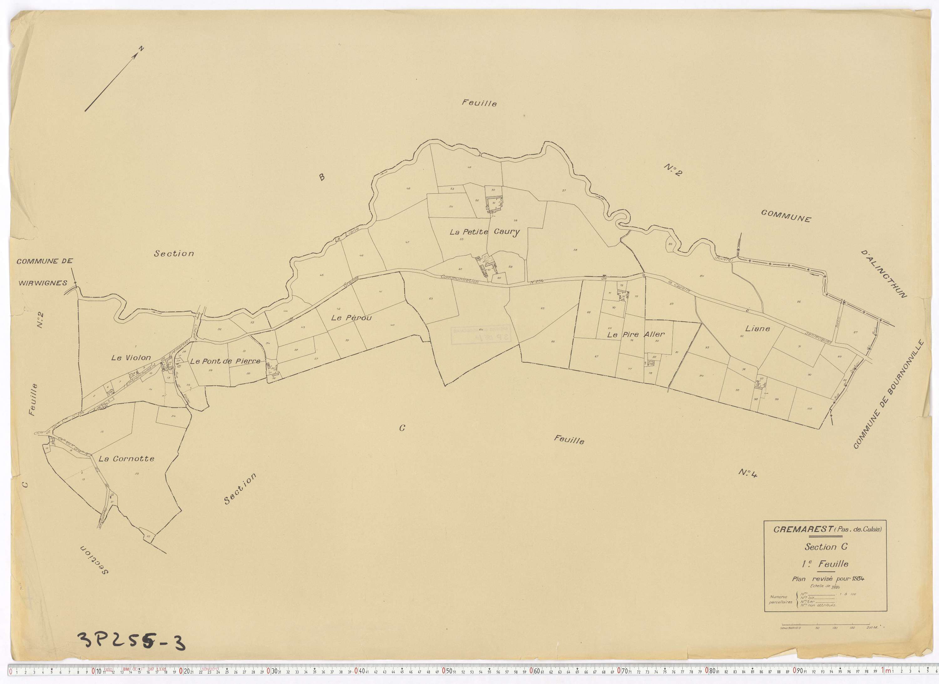 Crémarest - Section C, feuille 1.