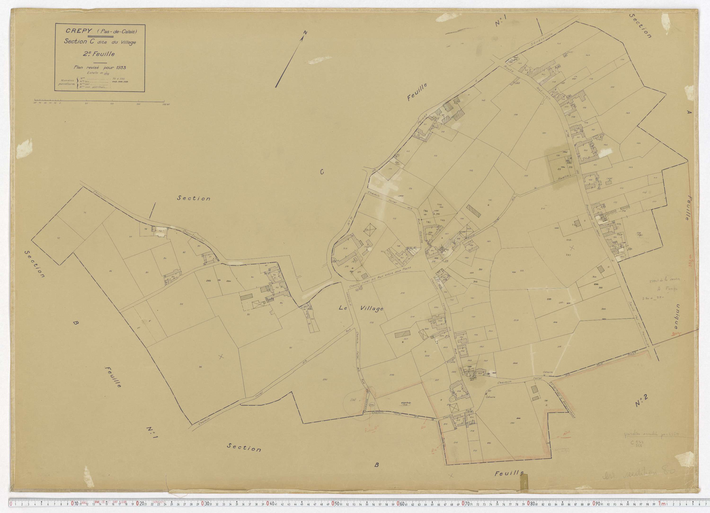 Crépy - Section C , feuille 2.