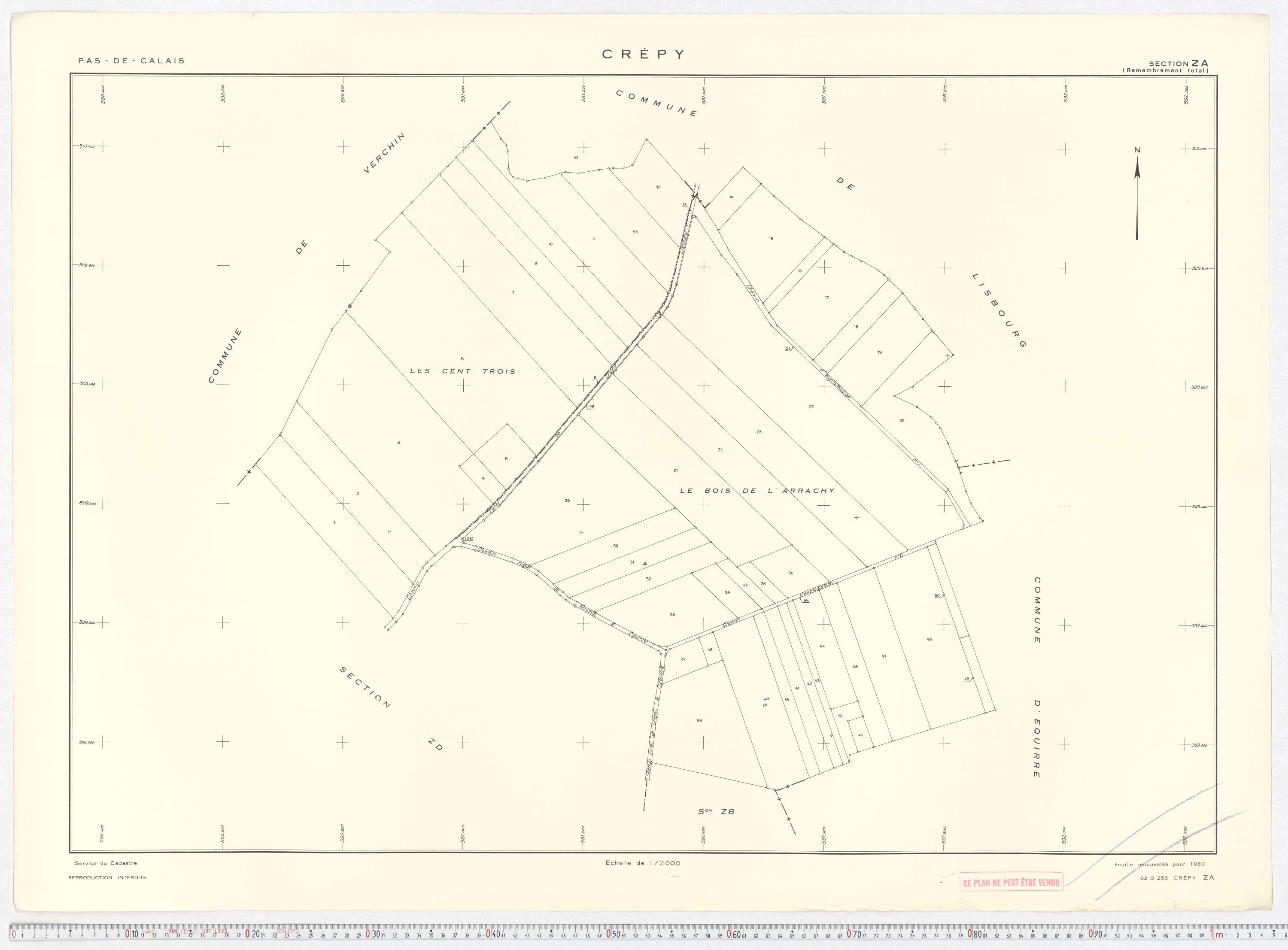 Crépy - Section ZA.