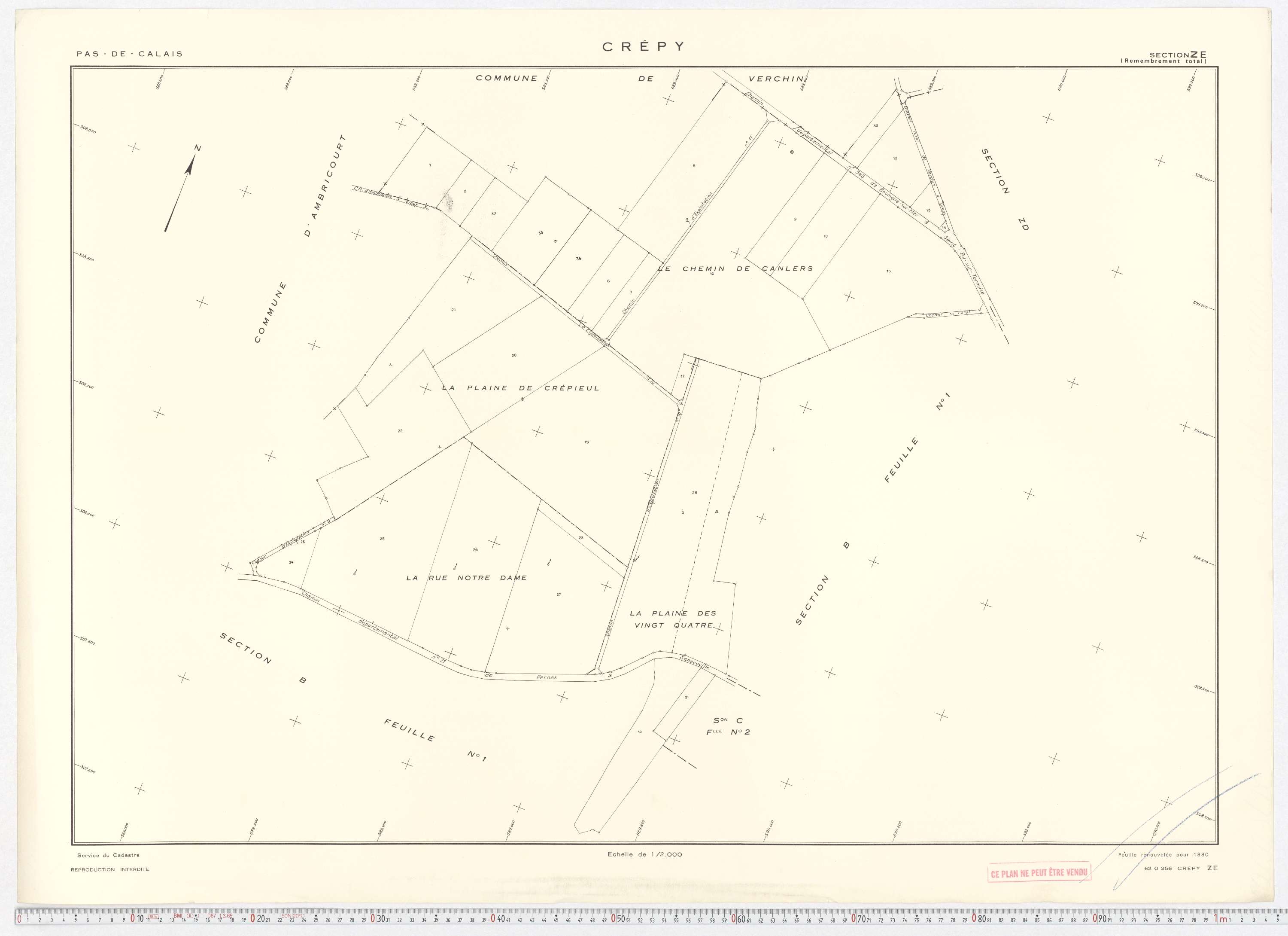Crépy - Section ZE.