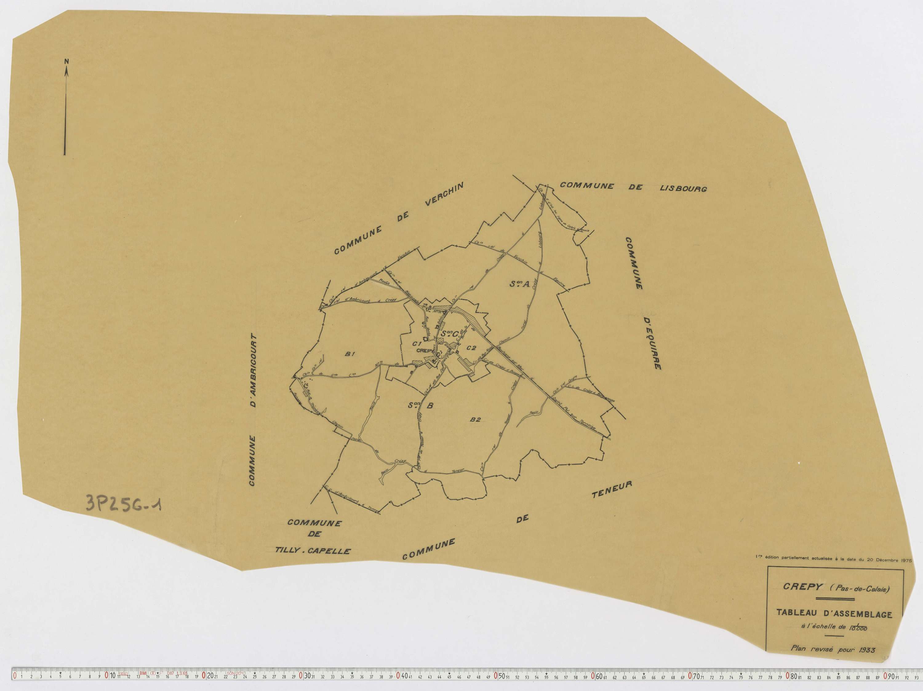 Crépy - Tableau d'assemblage.