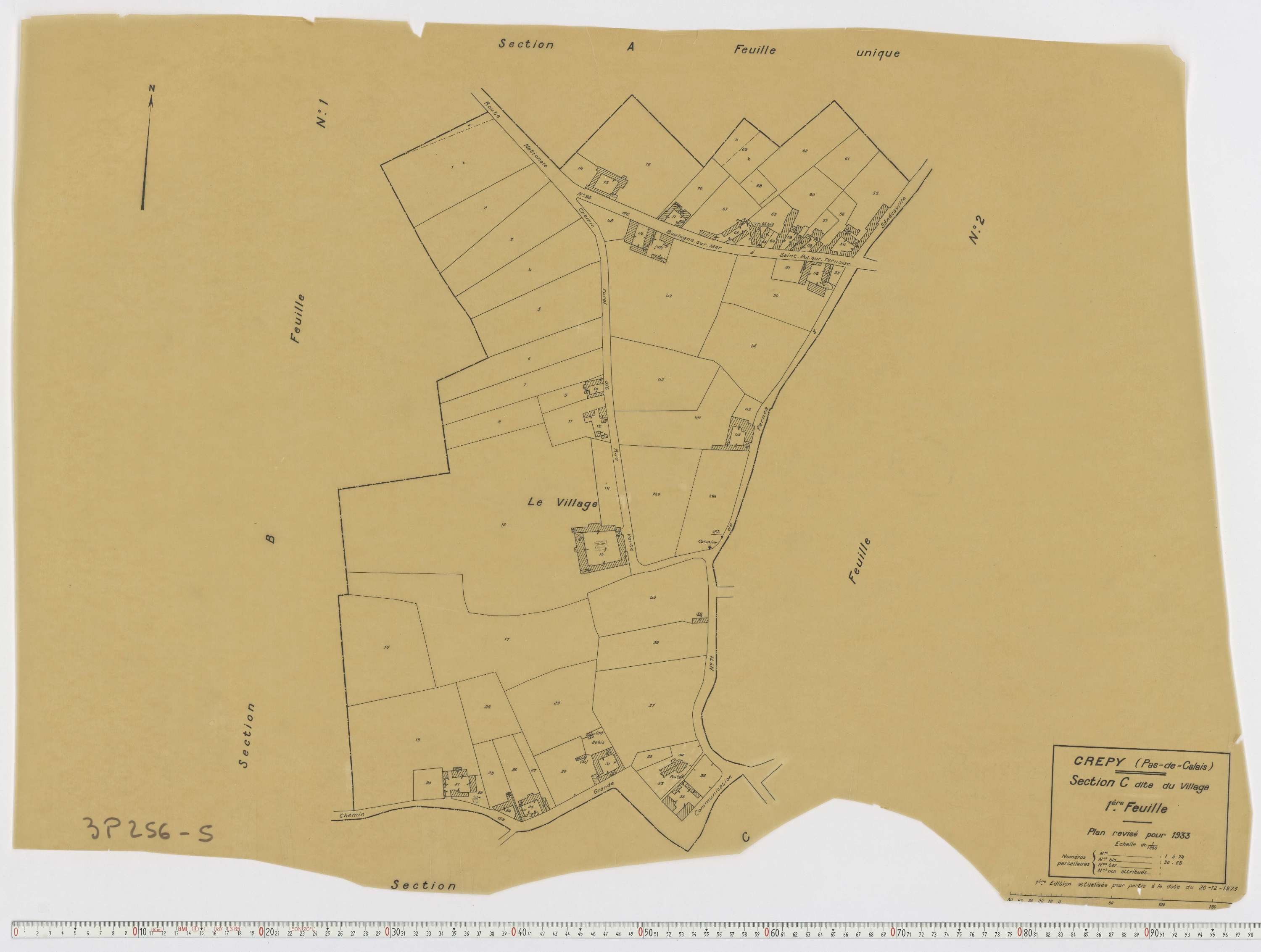 Crépy - Section C , feuille 1.