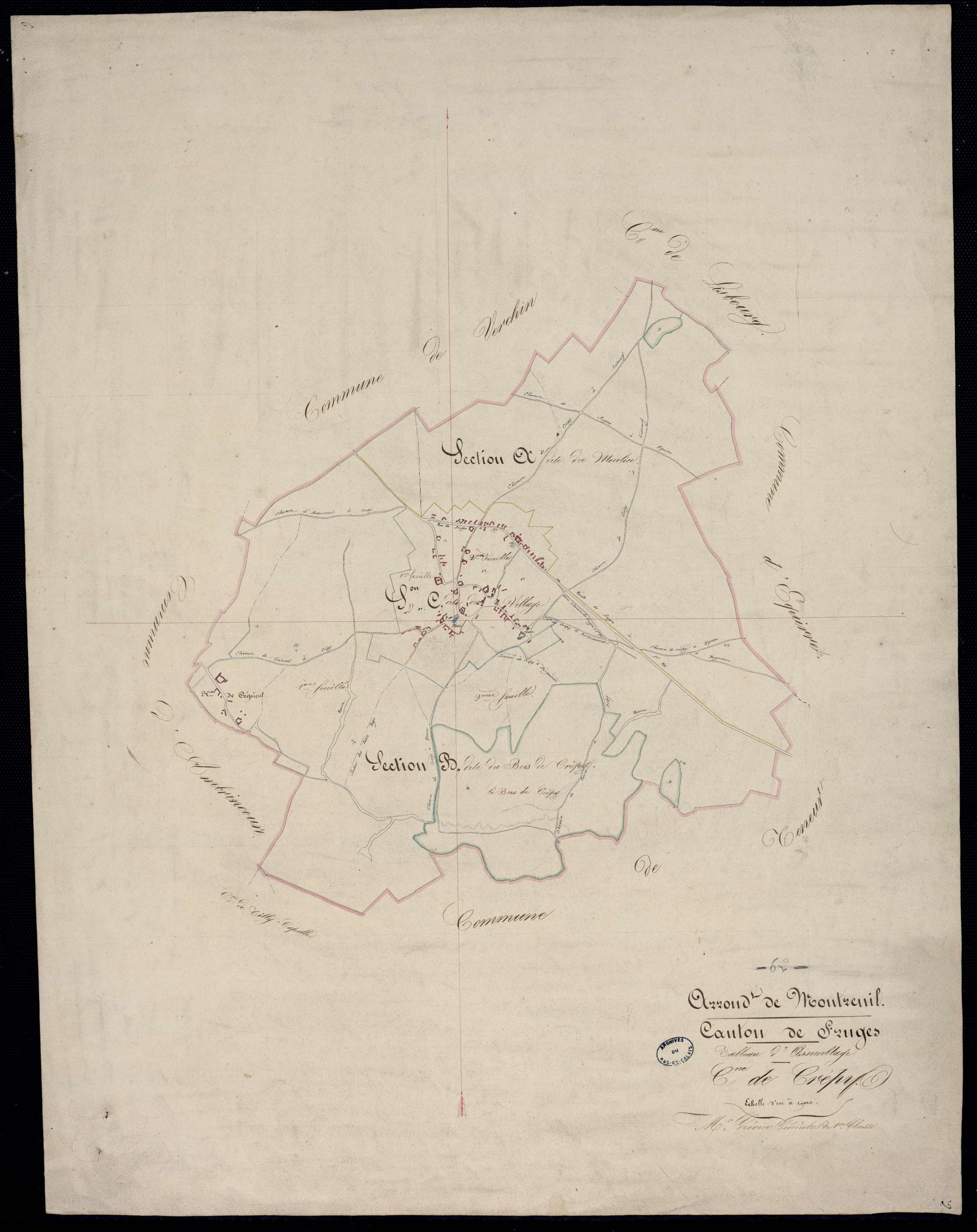 Crépy - Tableau d'assemblage