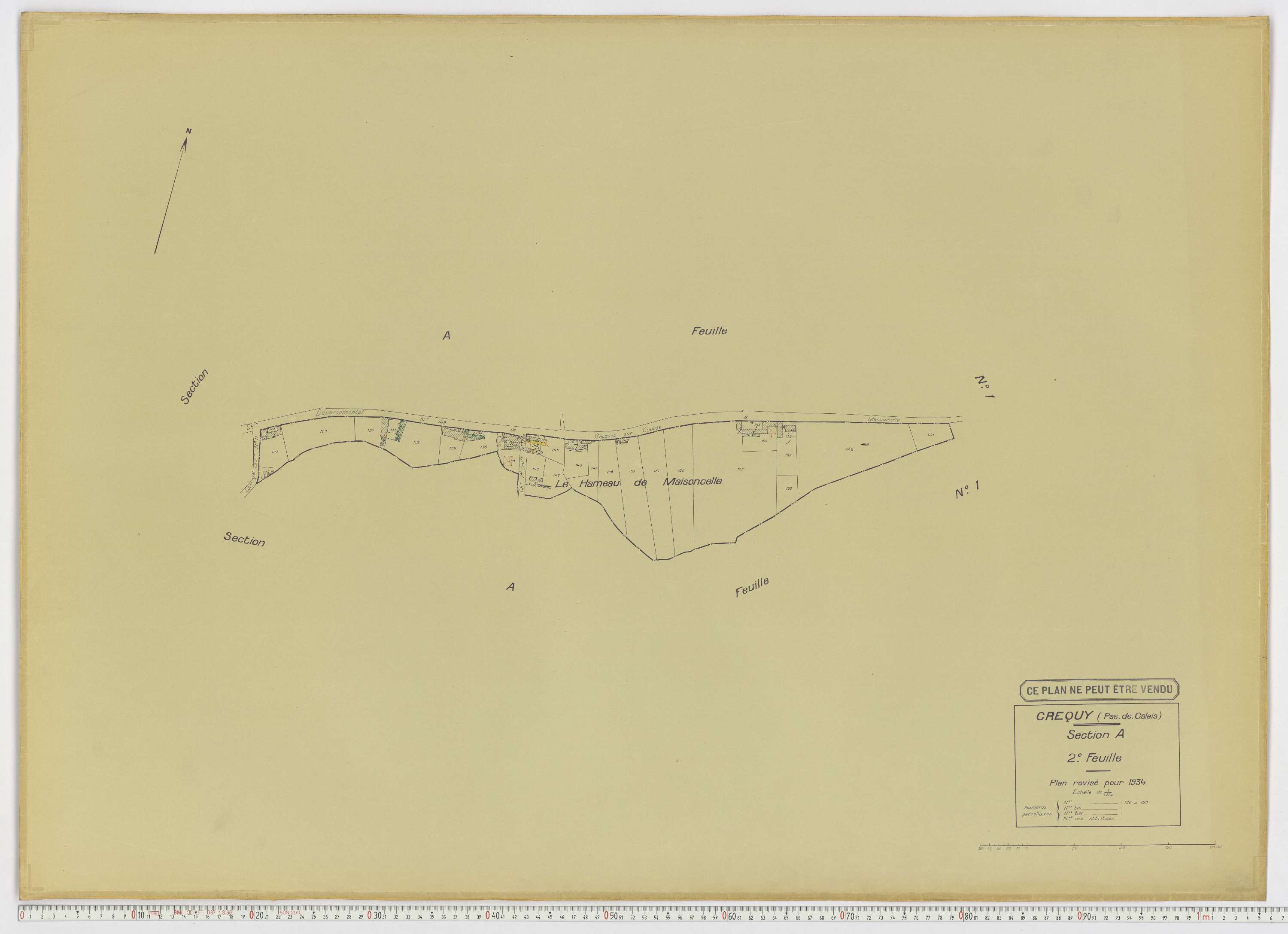 Créquy - Section A, feuille 2.