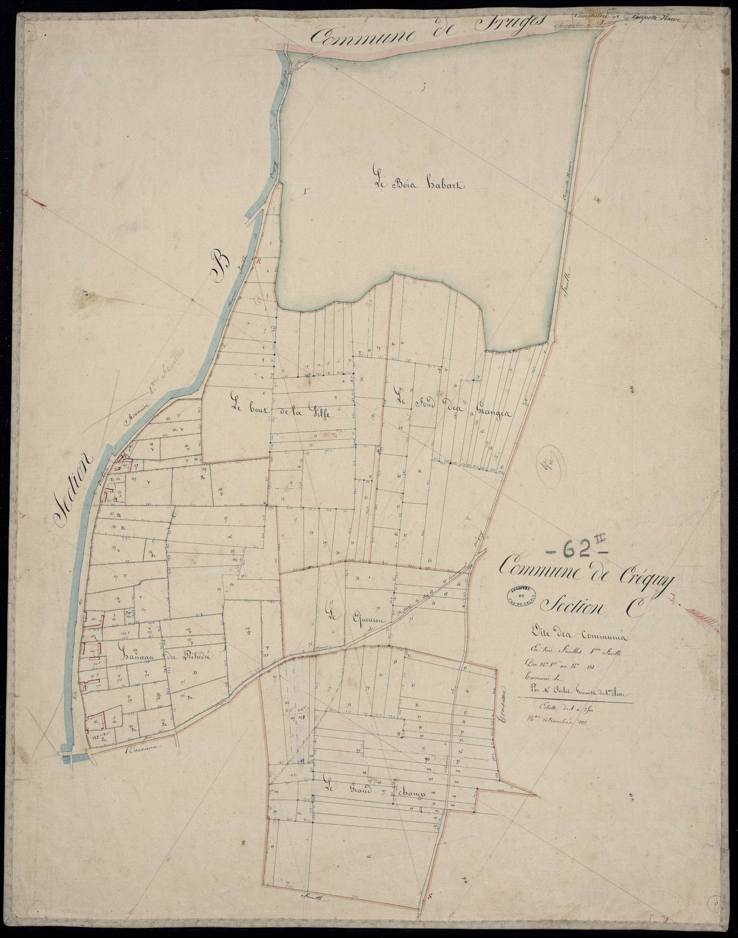 Créquy - Section C, 1re feuille