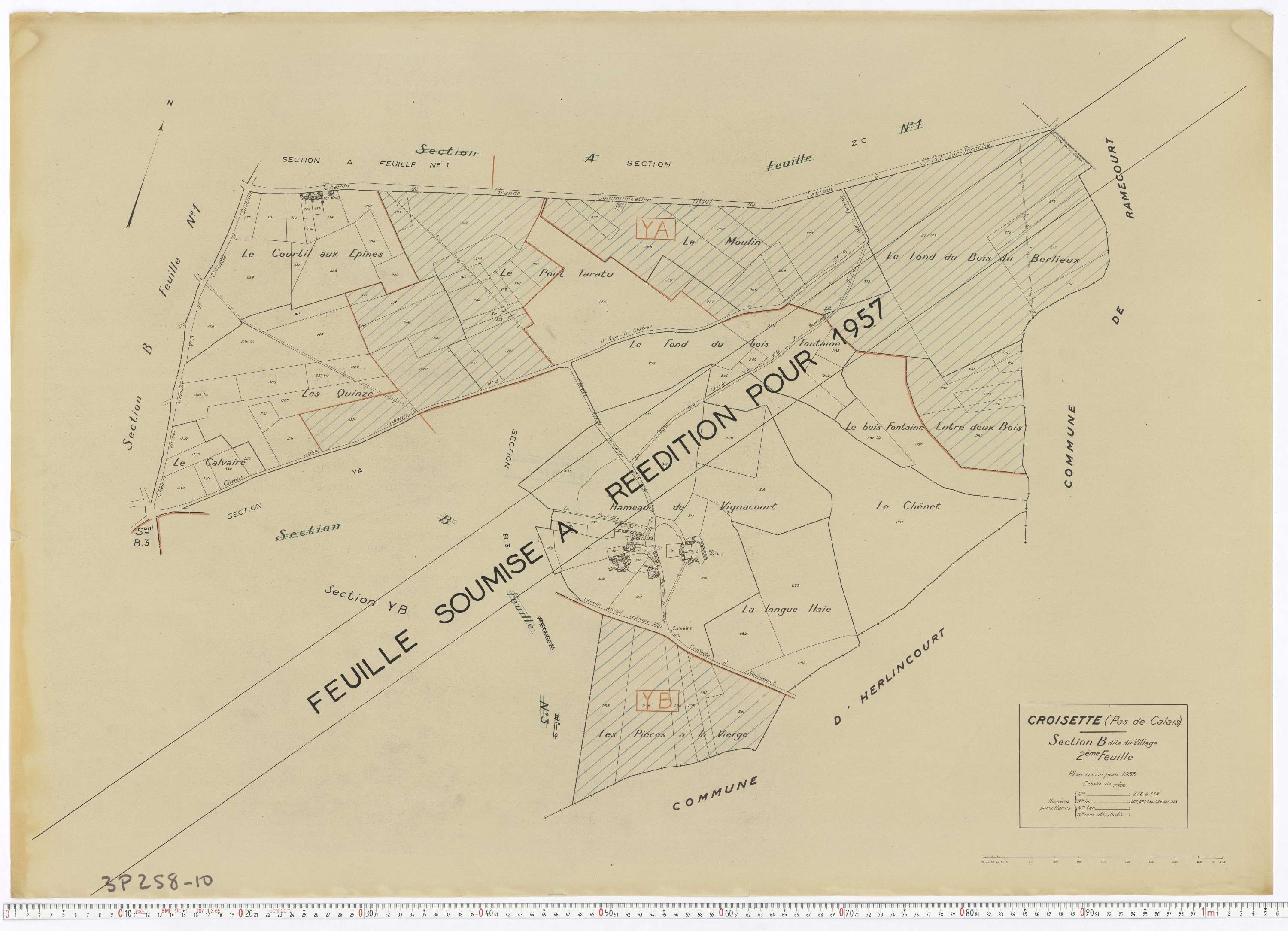 Croisette - Section B, feuille 2.
