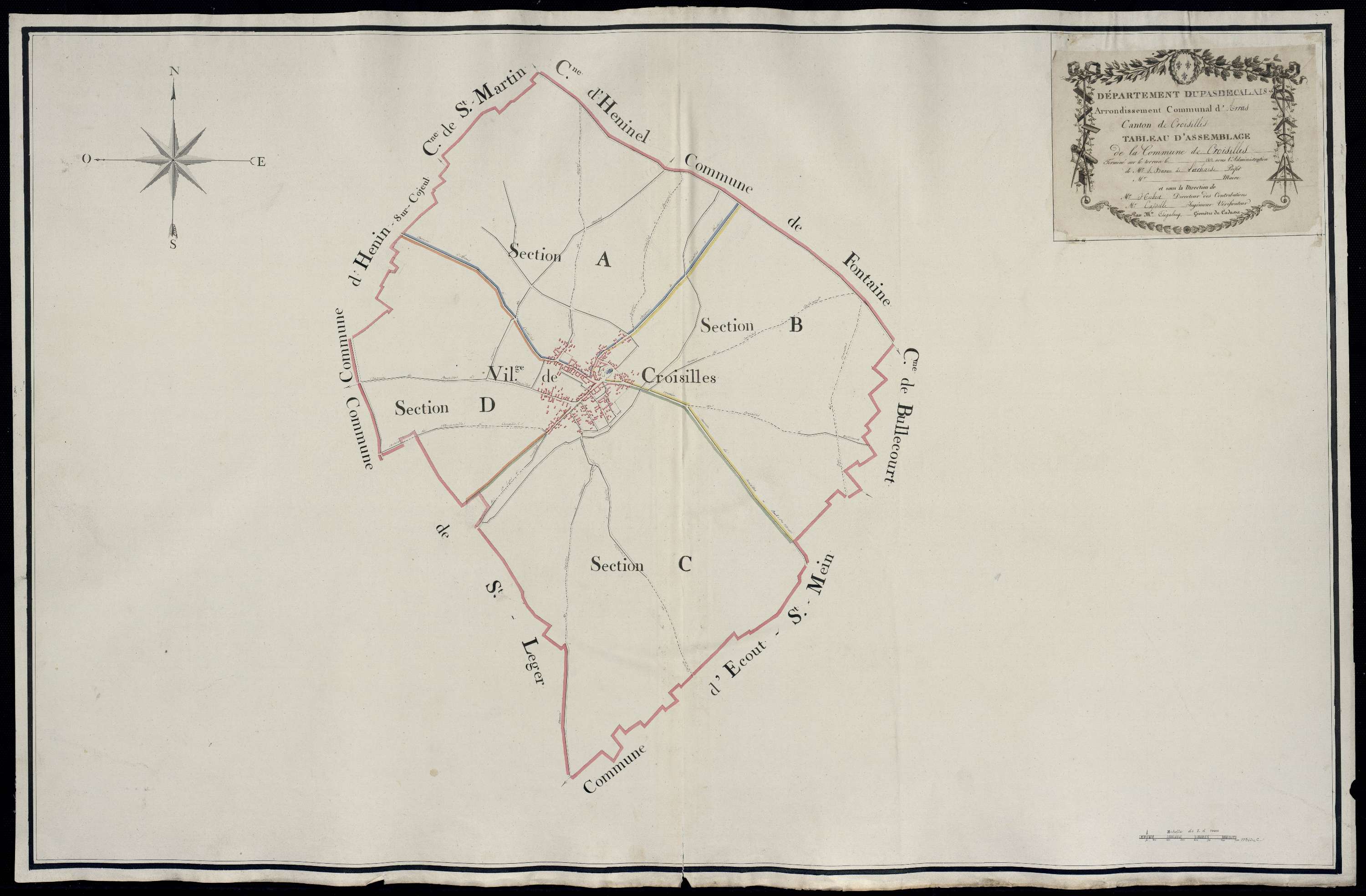Croisilles - Tableau d'assemblage