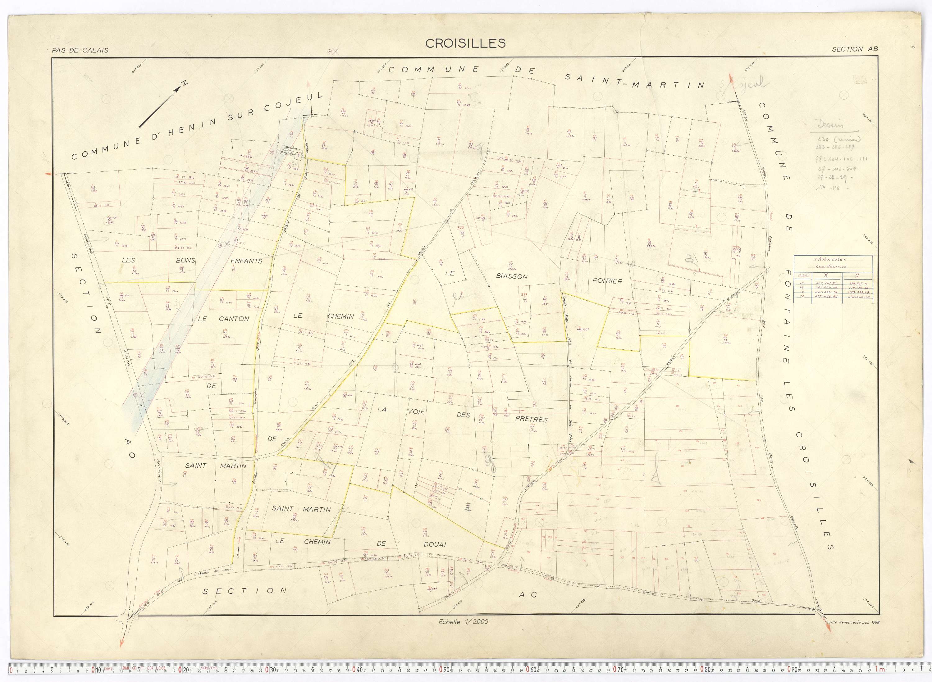 Croisilles - Section AB.