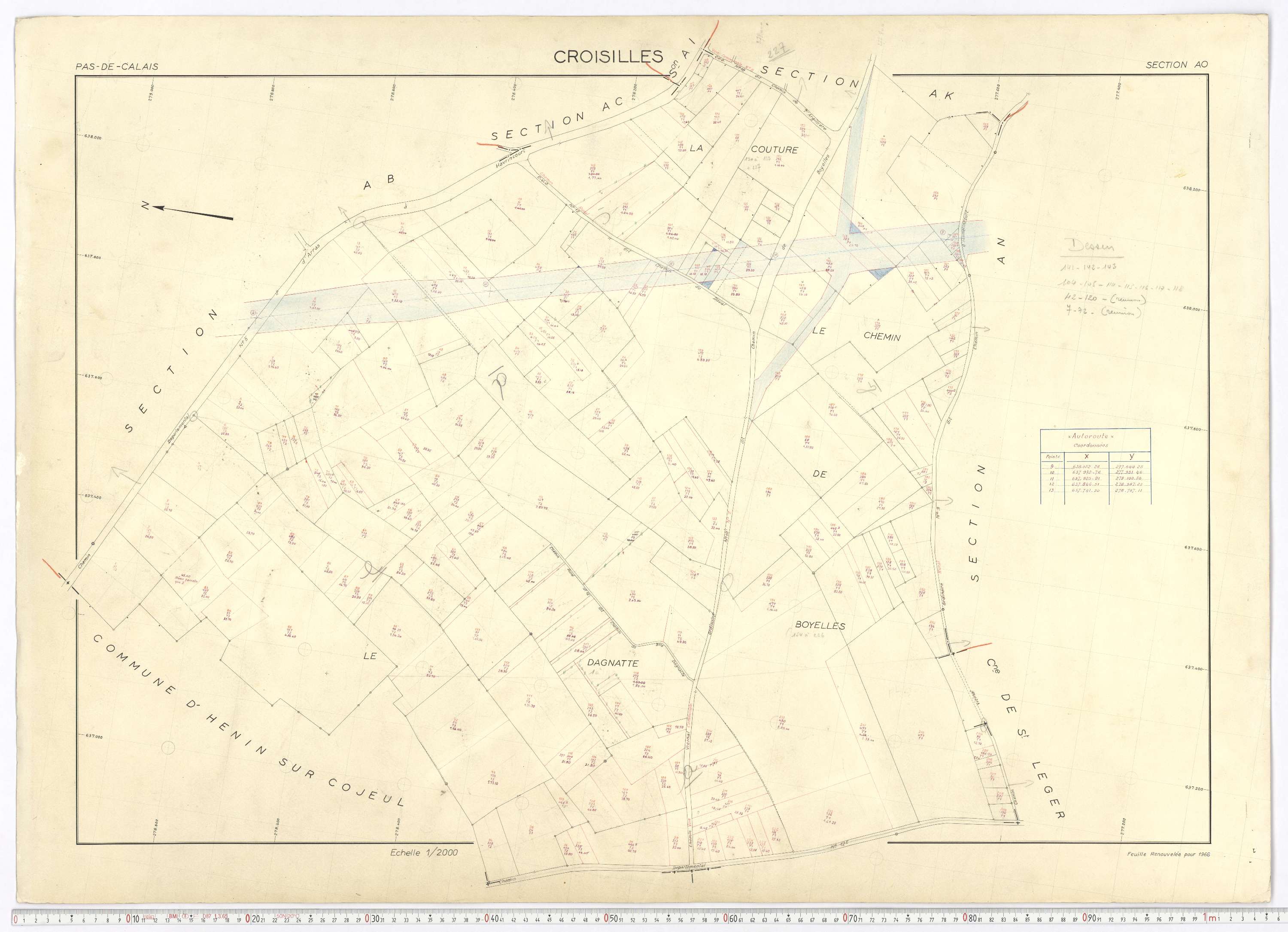 Croisilles - Section AO.