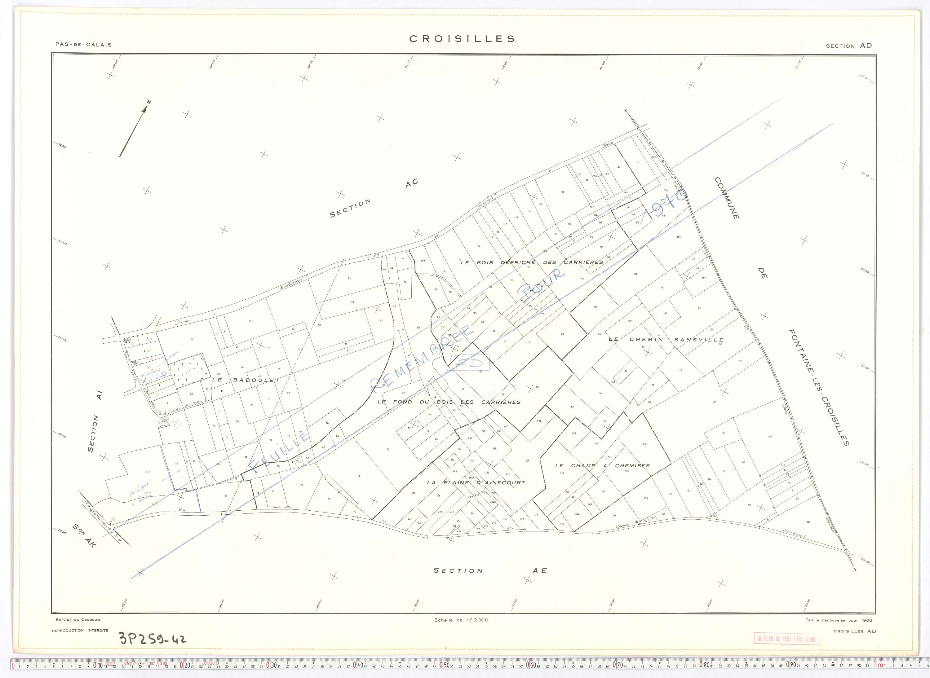 Croisilles - Section AD.