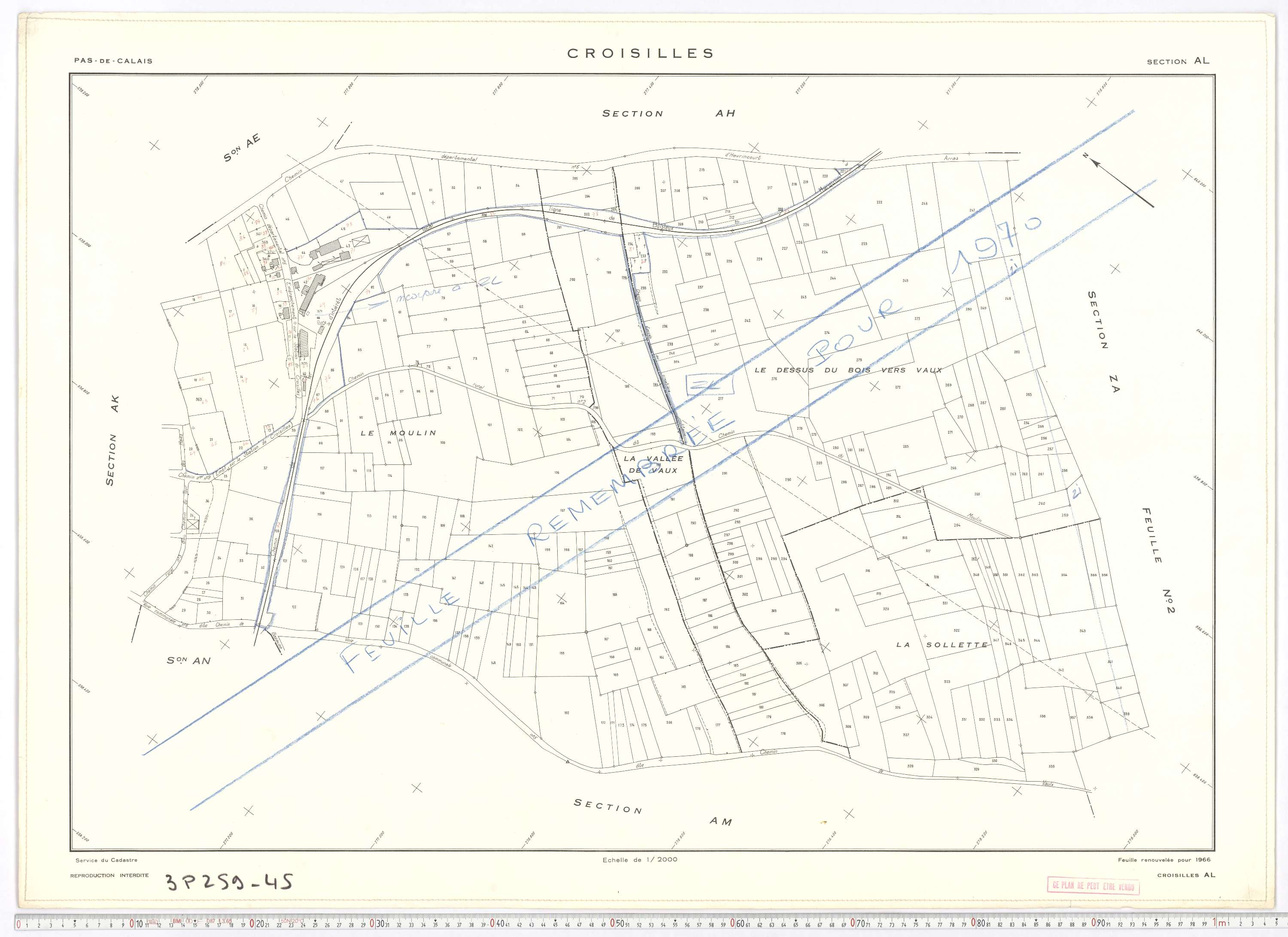 Croisilles - Section AL.