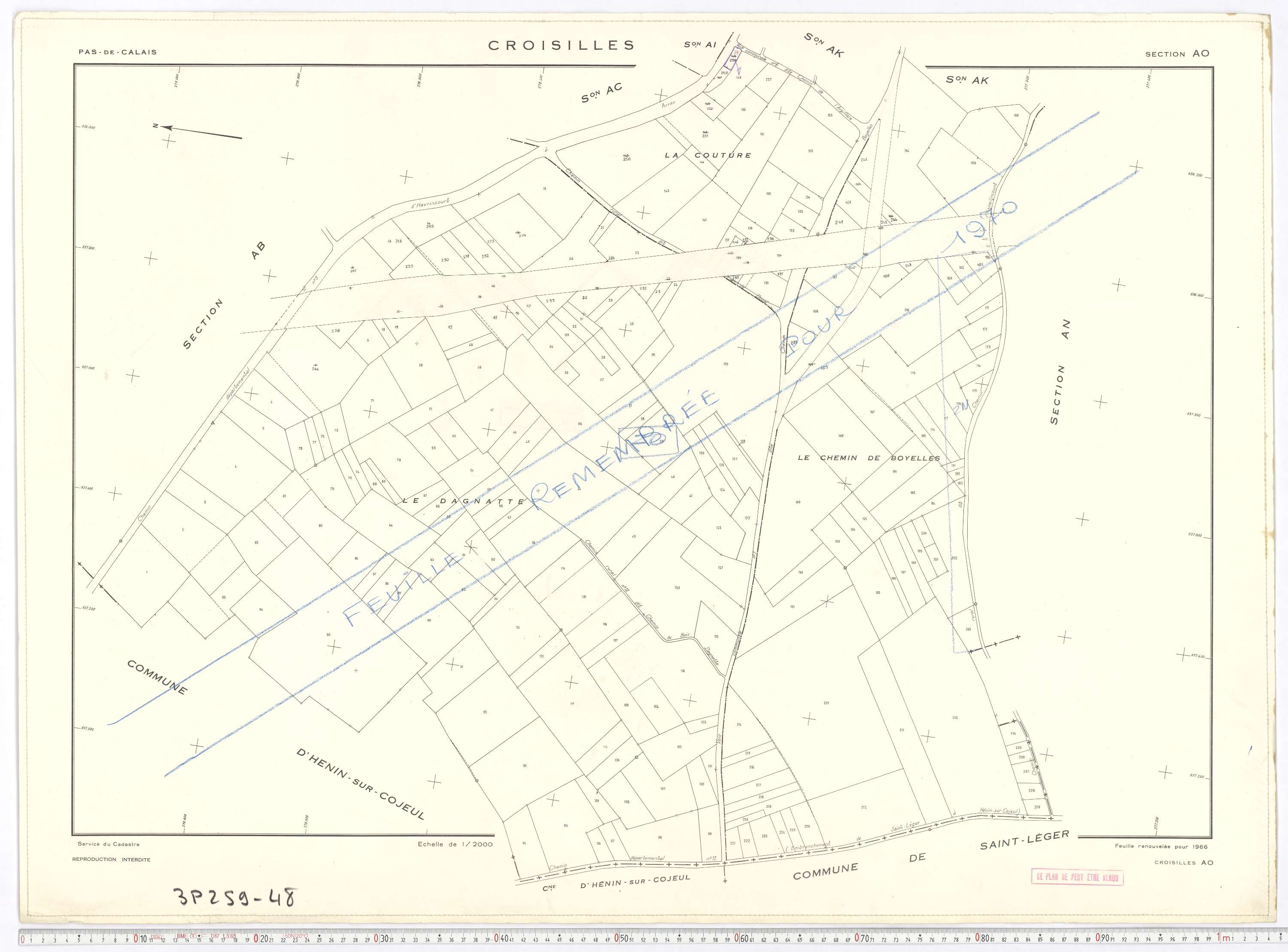 Croisilles - Section AO.