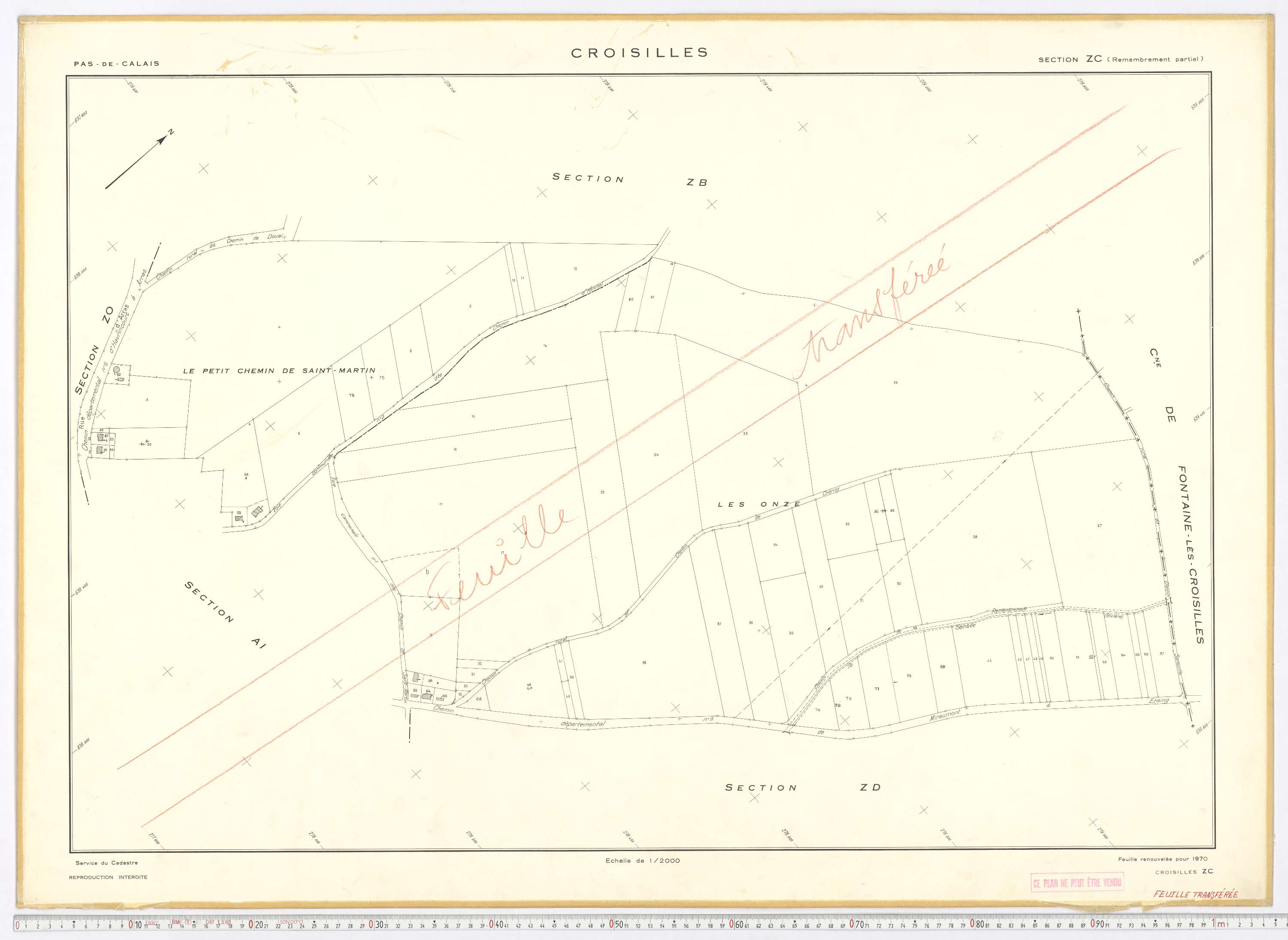 Croisilles - Section ZC.