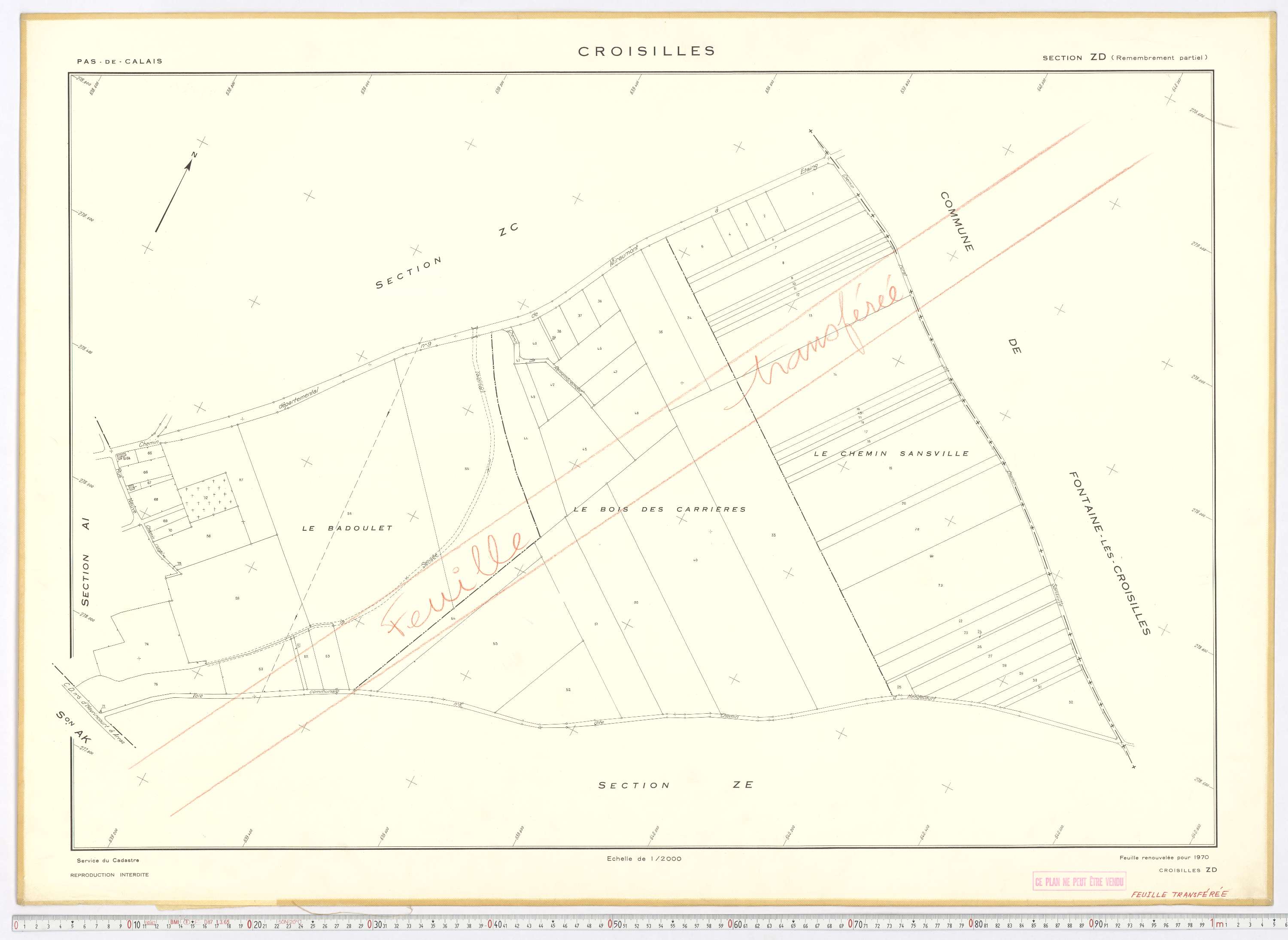 Croisilles - Section ZD.