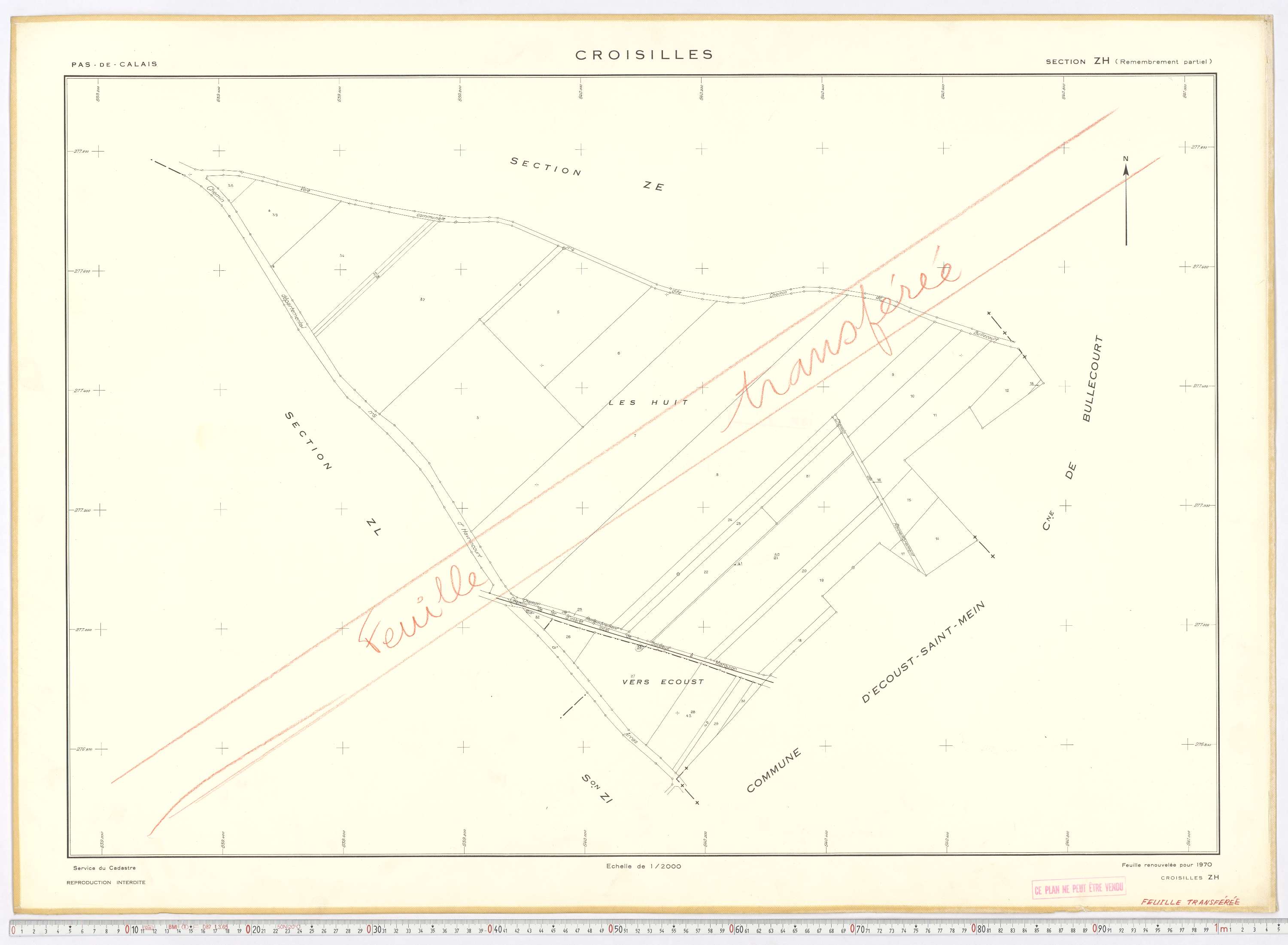 Croisilles - Section ZH.
