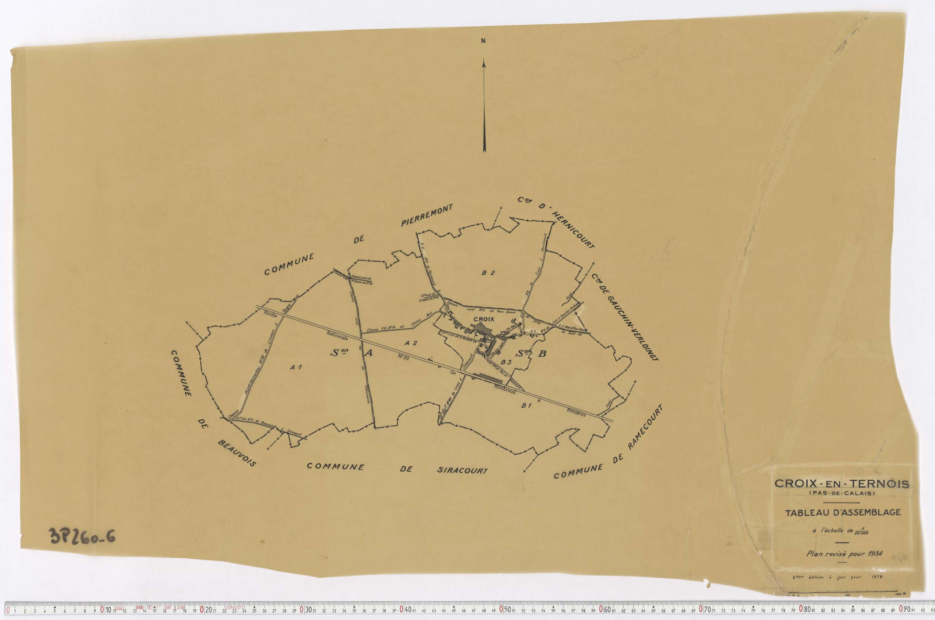 Croix-en-Ternois - Tableau d'assemblage.