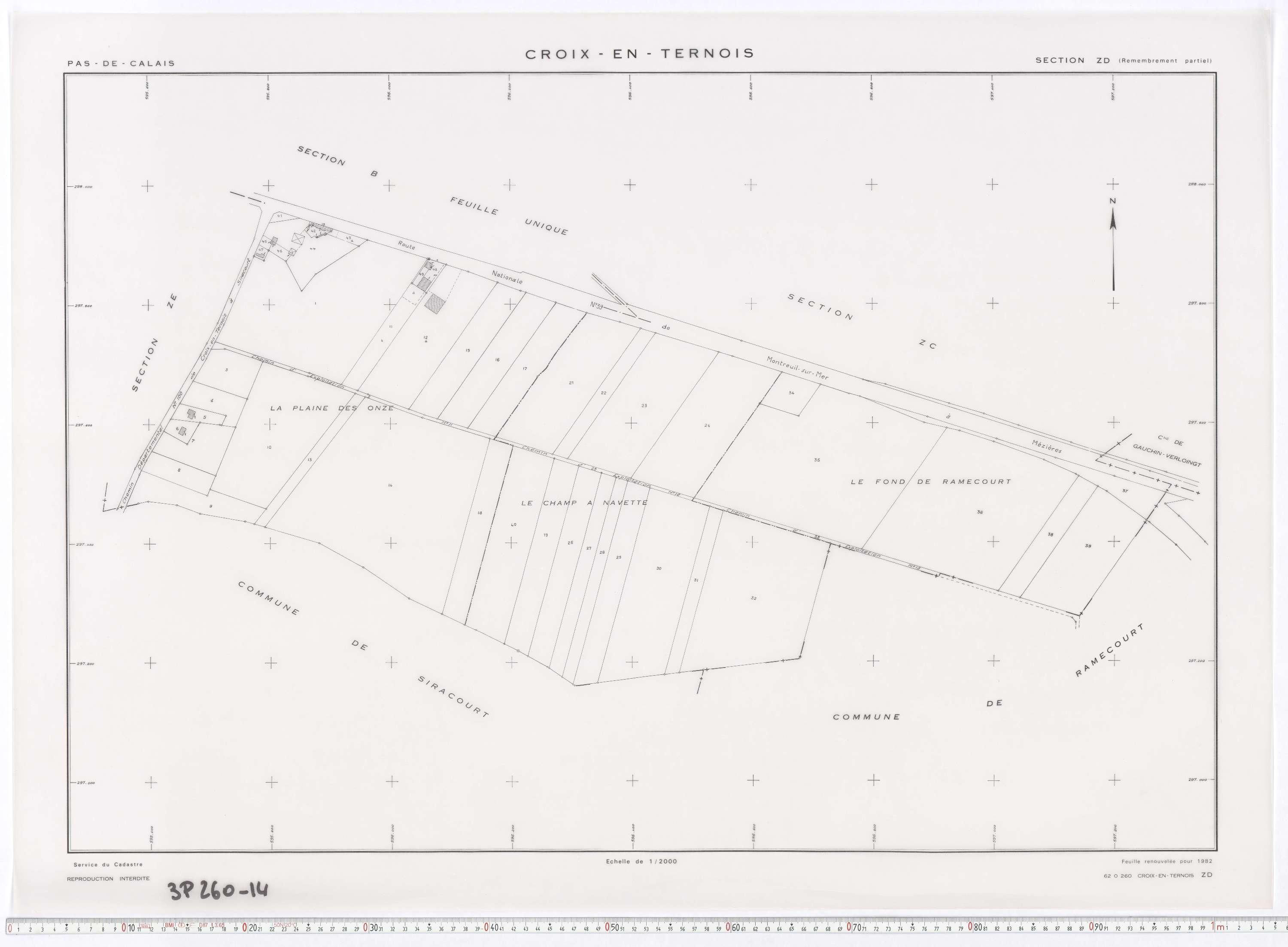 Croix-en-Ternois - Section ZD.