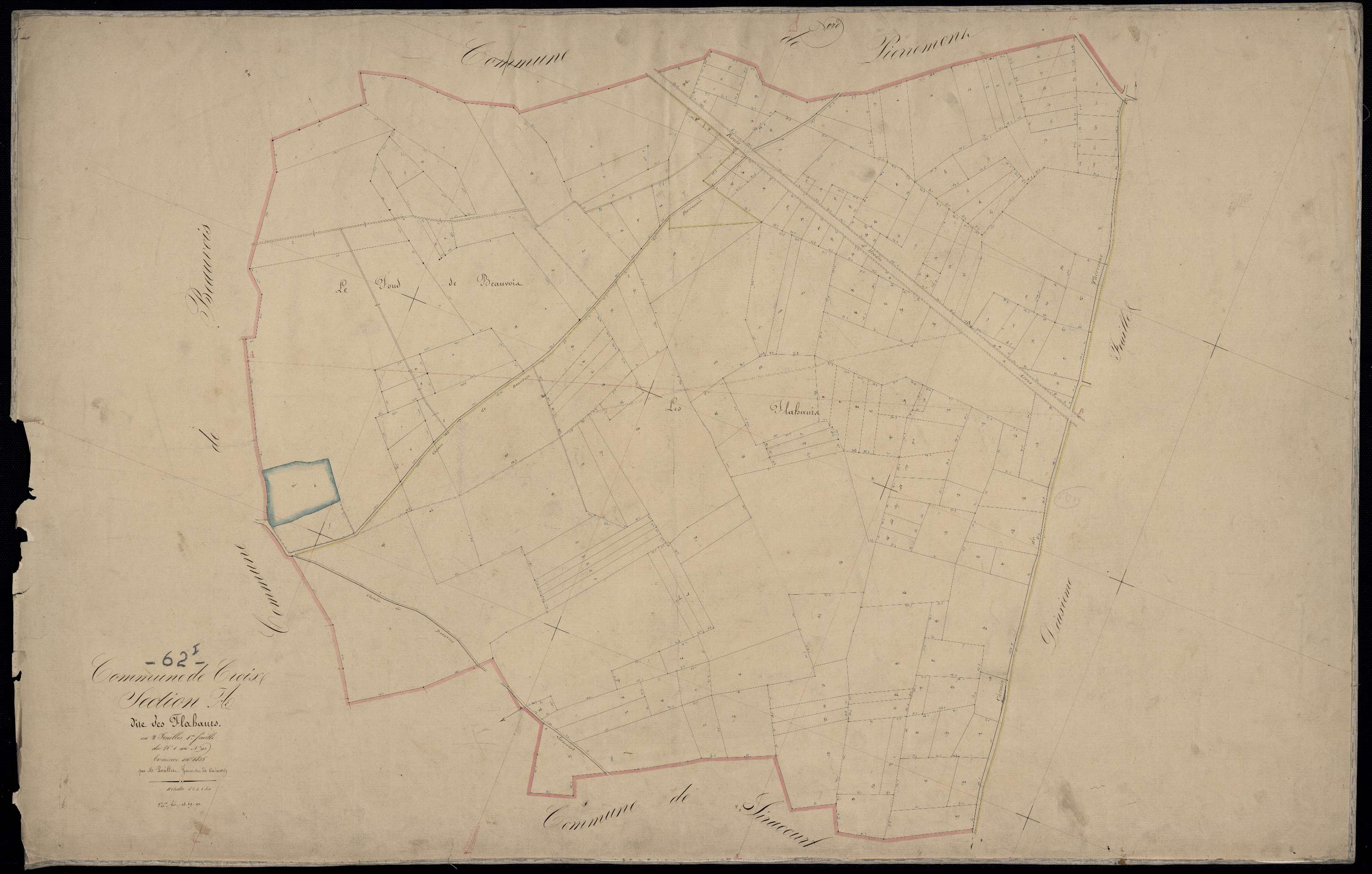 Croix-en-Ternois - Section A, 1re feuille