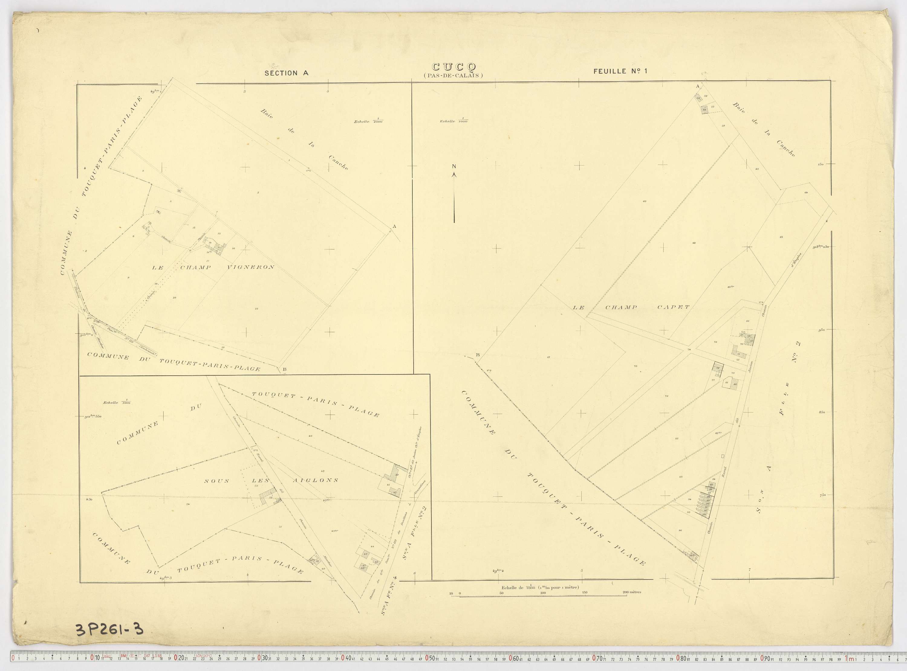 Cucq - Section A, feuille 1.