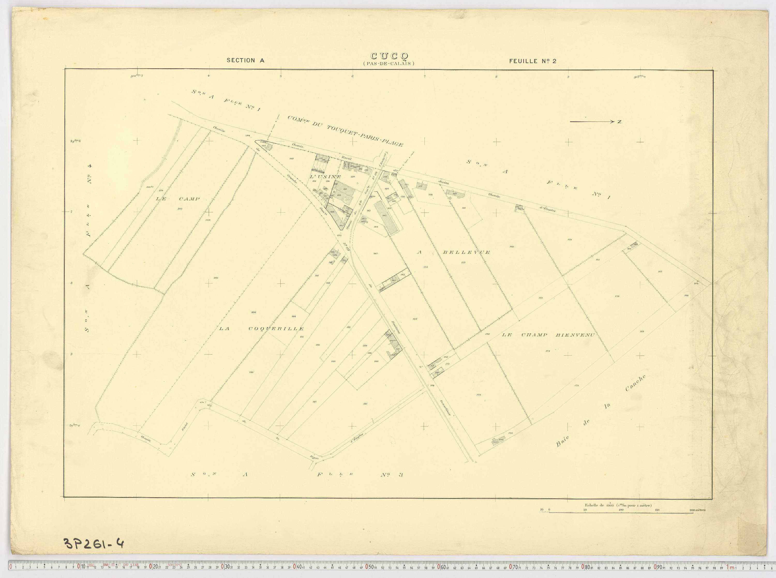 Cucq - Section A, feuille 2.
