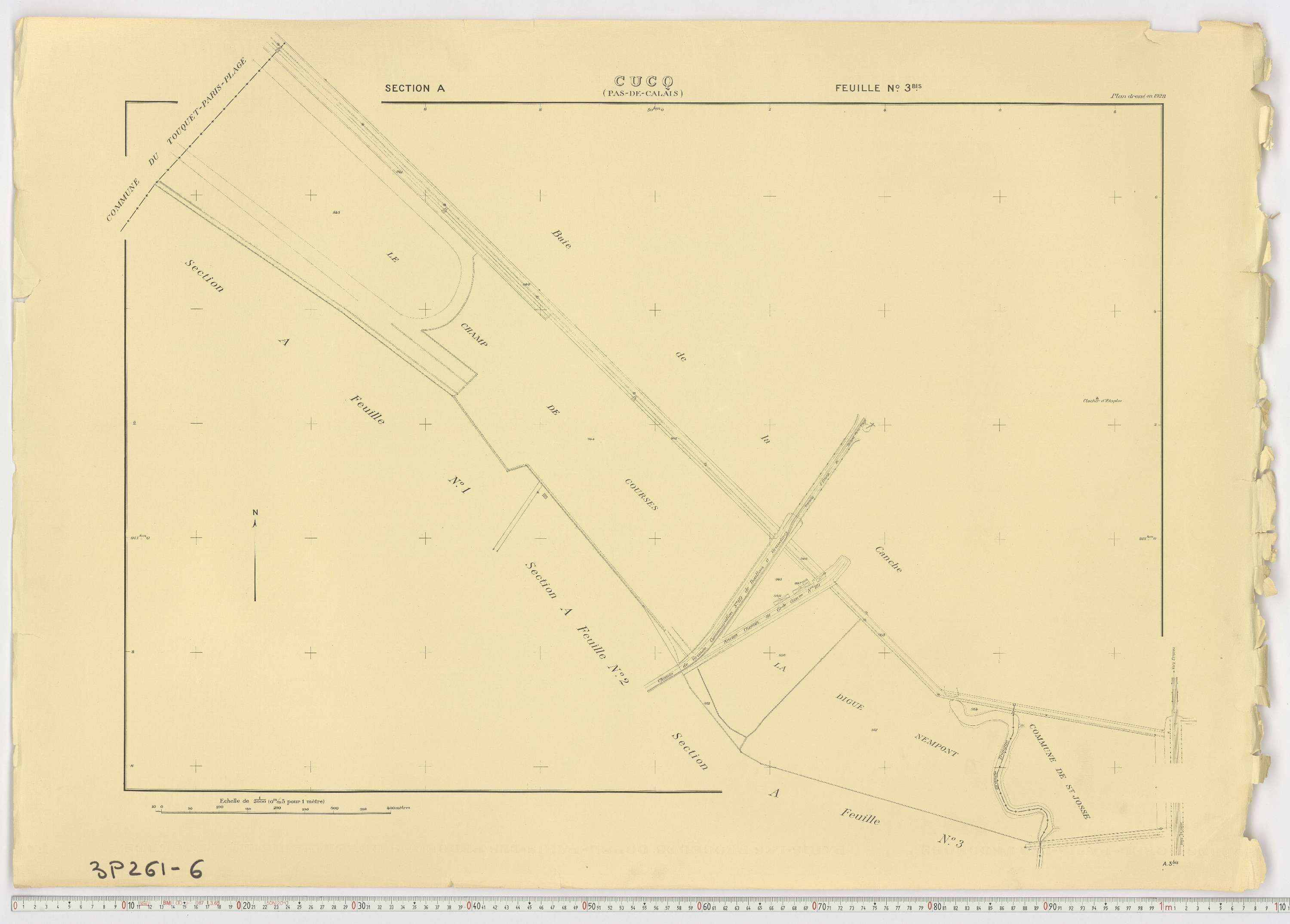 Cucq - Section A, feuille 3bis.