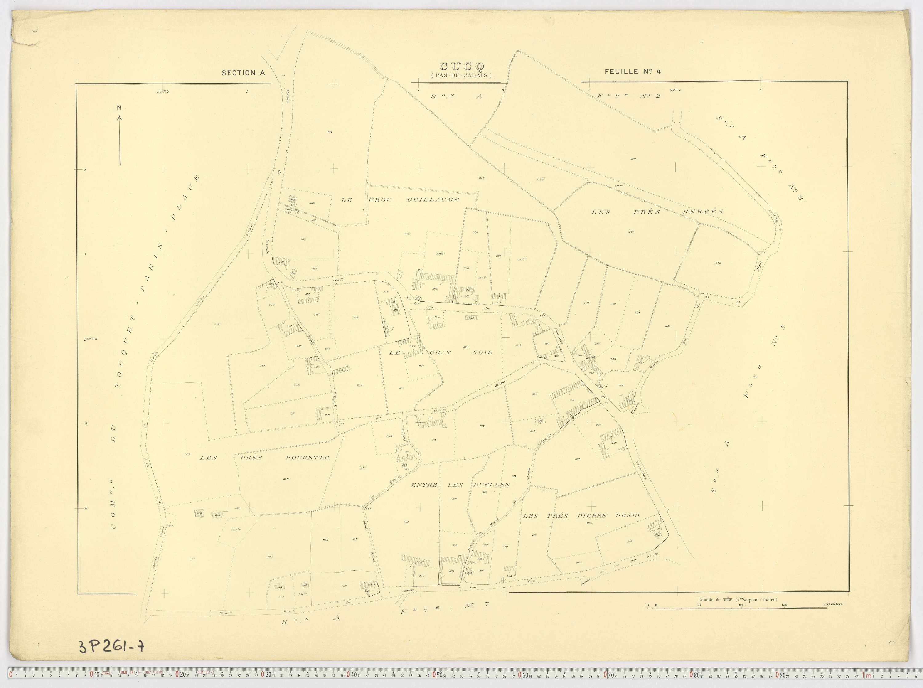 Cucq - Section A, feuille 4.