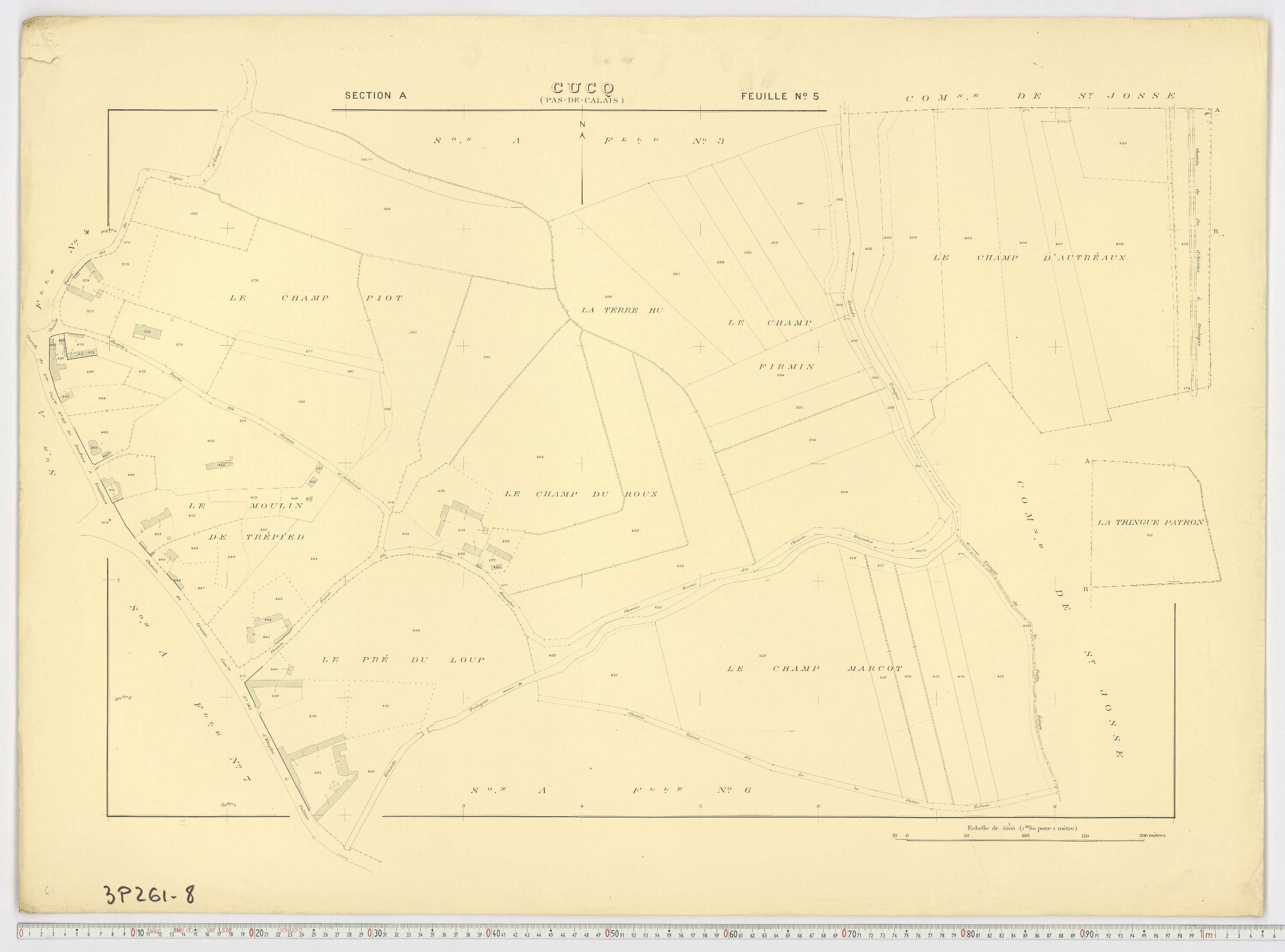 Cucq - Section A, feuille 5.