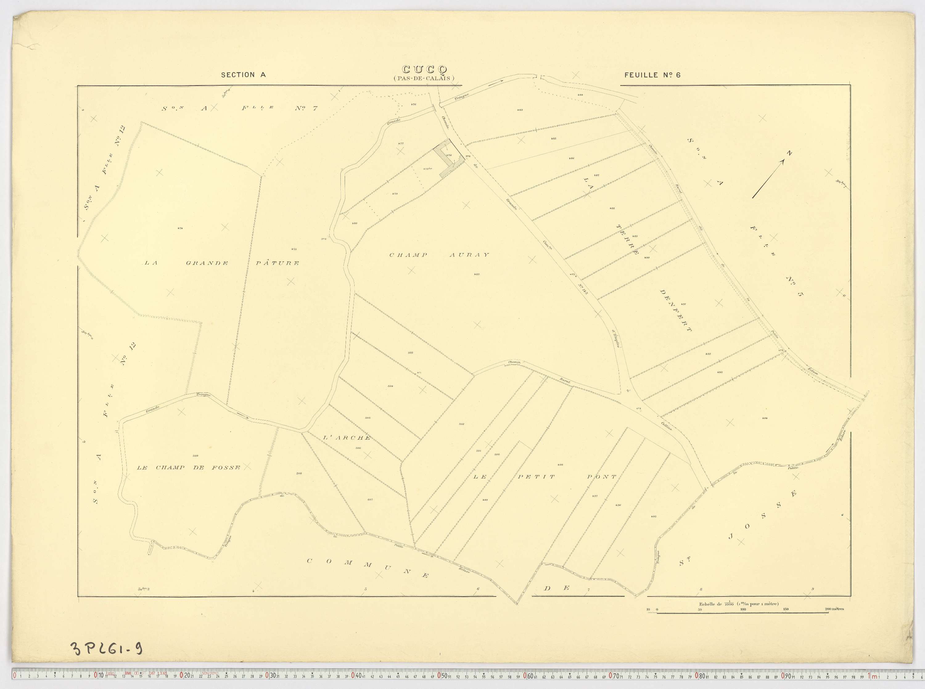 Cucq - Section A, feuille 6.